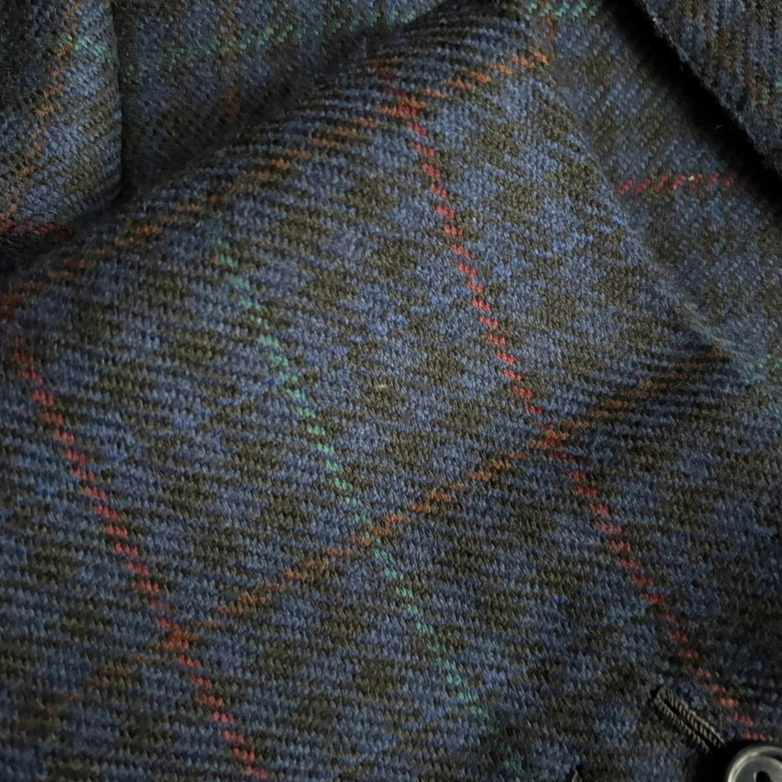 SCABAL Scabal Super 130s Wool Blue Plaid Blazer Men's Size 52R Size 52R - 5 Thumbnail