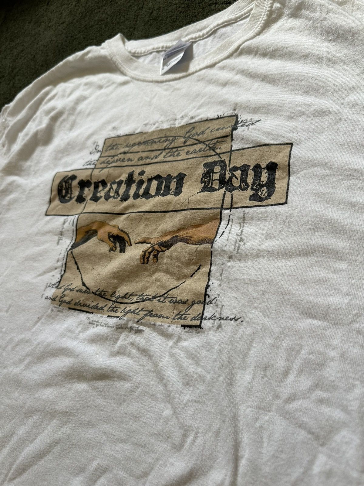 Gildan Creation Day Jesus T-Shirt Size US XL / EU 56 / 4 - 2 Thumbnail