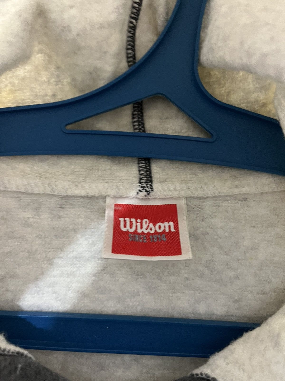 Wilson 🎱90s WILSON BIG LOGO HOODIE ZIPPER Size US XL / EU 56 / 4 - 11 Thumbnail