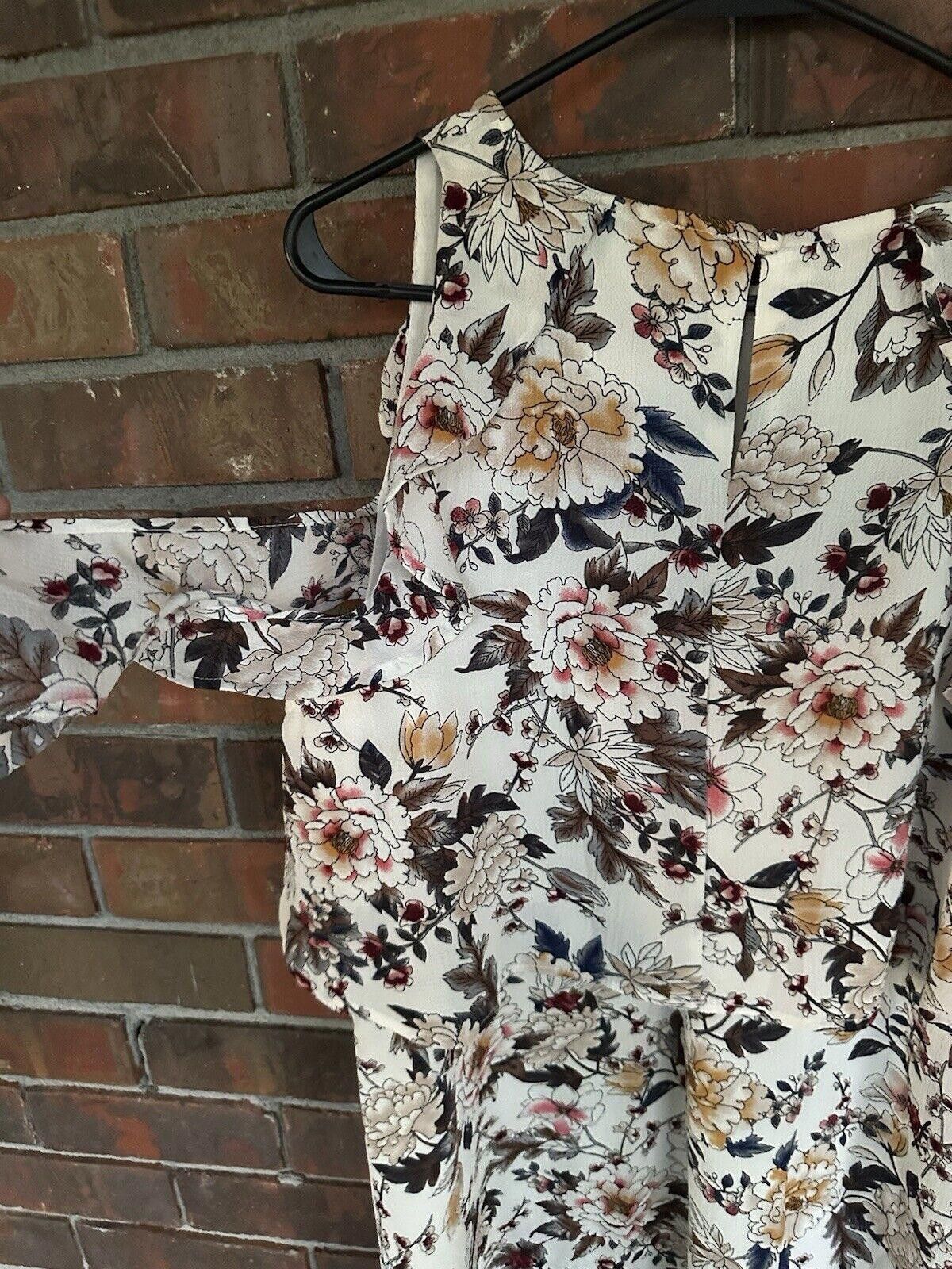 Designer womens umgee dresses large Cold Shoulder Floral Size L / US 10 / IT 46 - 5 Thumbnail