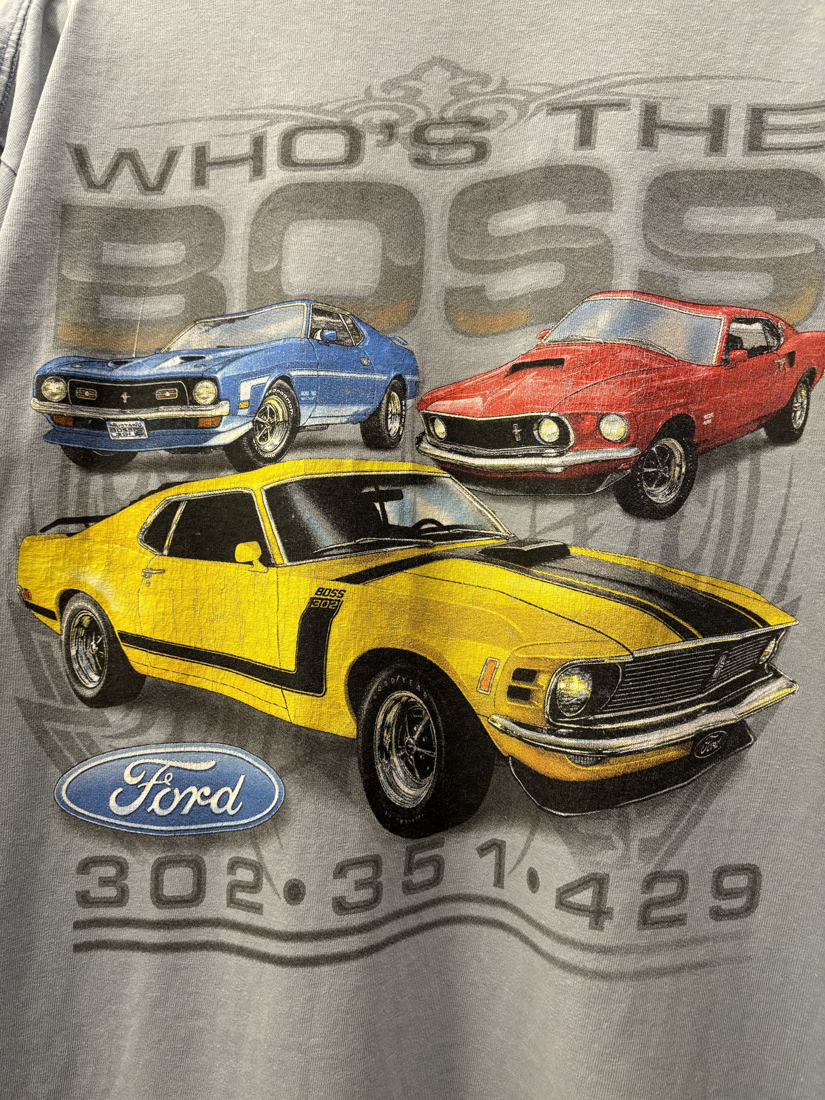 Ford × Vintage Vintage Ford Boss 302-351-429 Back Print Tee Size US L / EU 52-54 / 3 - 5 Thumbnail