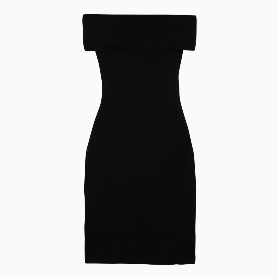 Bottega Veneta o1d2blof0824 Shoulder Dress in Black Size M / US 6-8 / IT 42-44 - 2 Thumbnail