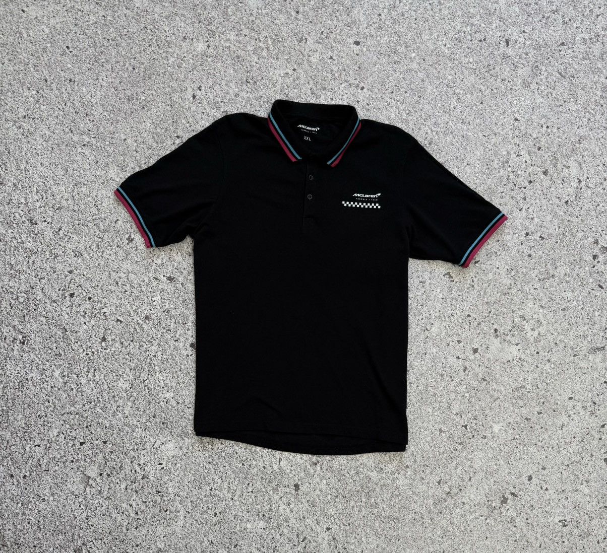 Malcolm McLaren × Vintage Vintage McLaren Formula 1 Team Miami Racing Polo T-Shirt Size US XXL / EU 58 / 5 - 3 Thumbnail