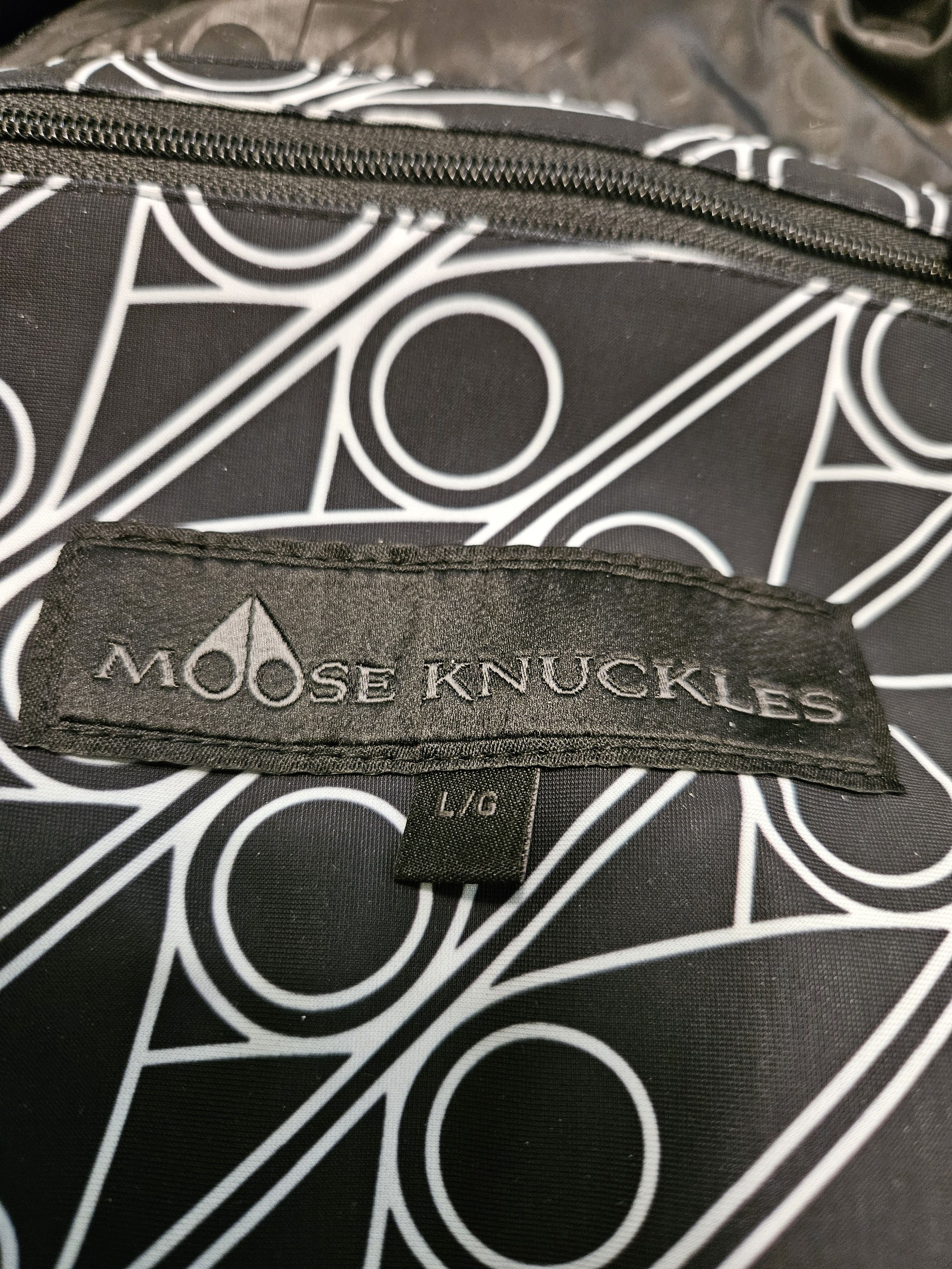 Moose Knuckles Strivers Row Down Jacket with Monogram Print Size US L / EU 52-54 / 3 - 9 Thumbnail