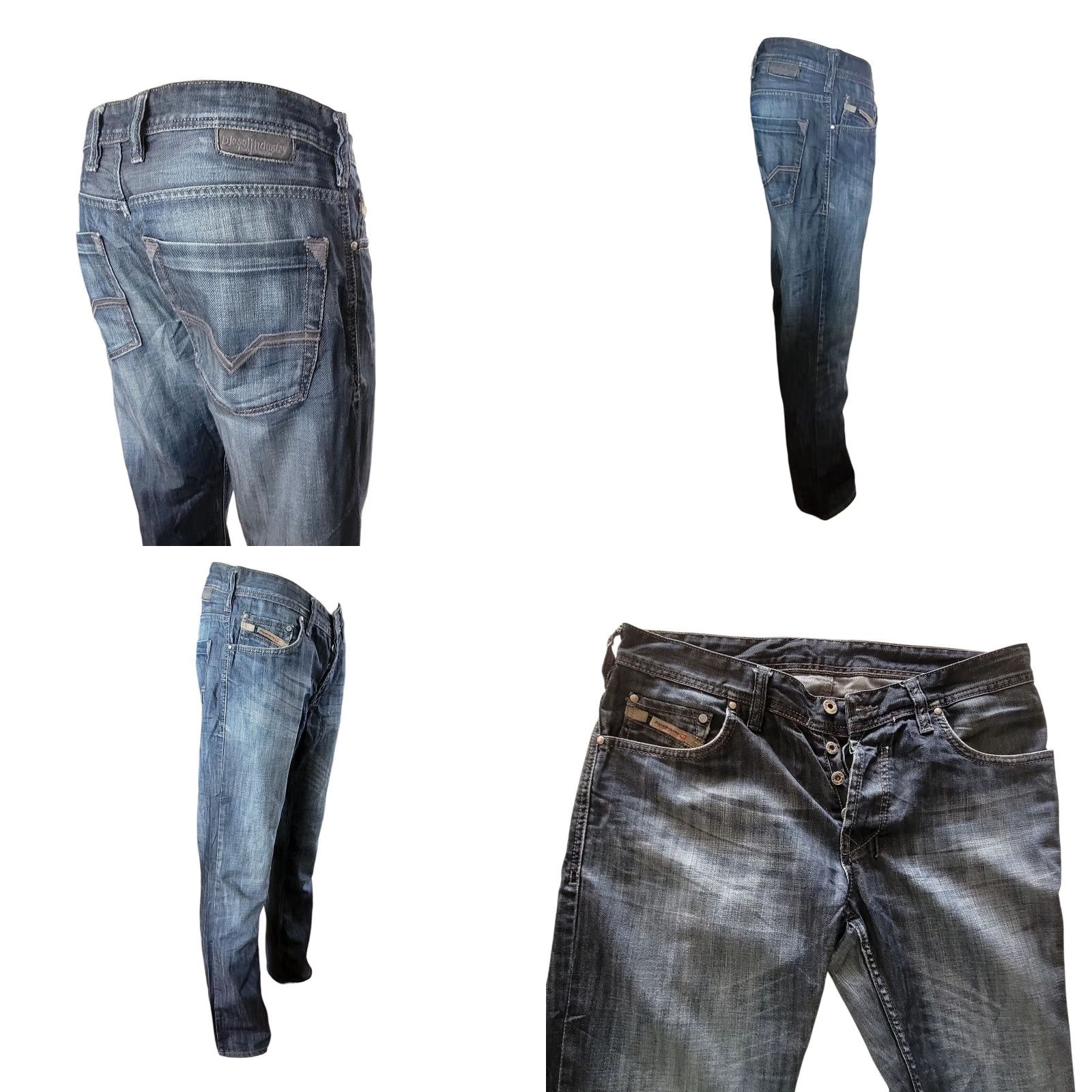 Diesel Diesel Industry Jeans - Size W34-L32 - Made In Italy - Denim Blue Jeans for Men Size US 34 / EU 50 - 8 Thumbnail