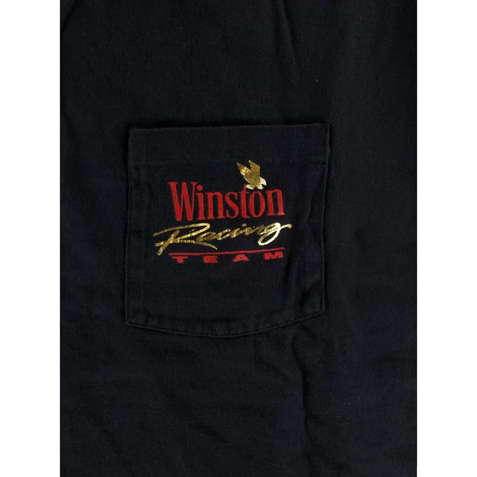 Vintage VINTAGE Winston Racing T-Shirt Short Sleeve Black XL Mens Made USA Size US XL / EU 56 / 4 - 2 Thumbnail