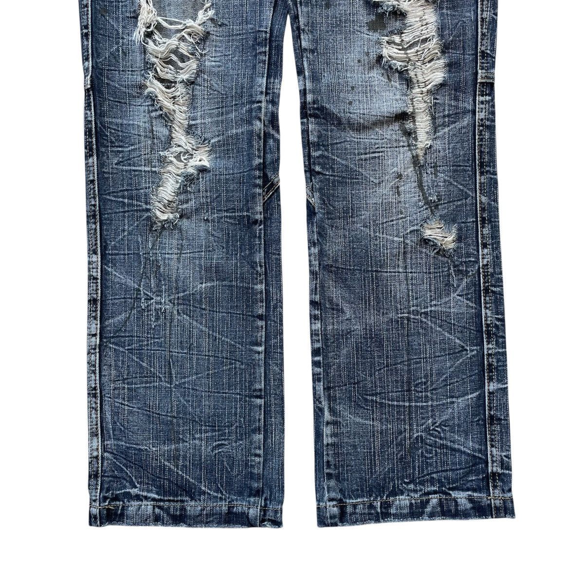 Who Decides War 2000s Solberry - Washed Distressed Unique Multipocket Jeans Size US 33 - 5 Thumbnail