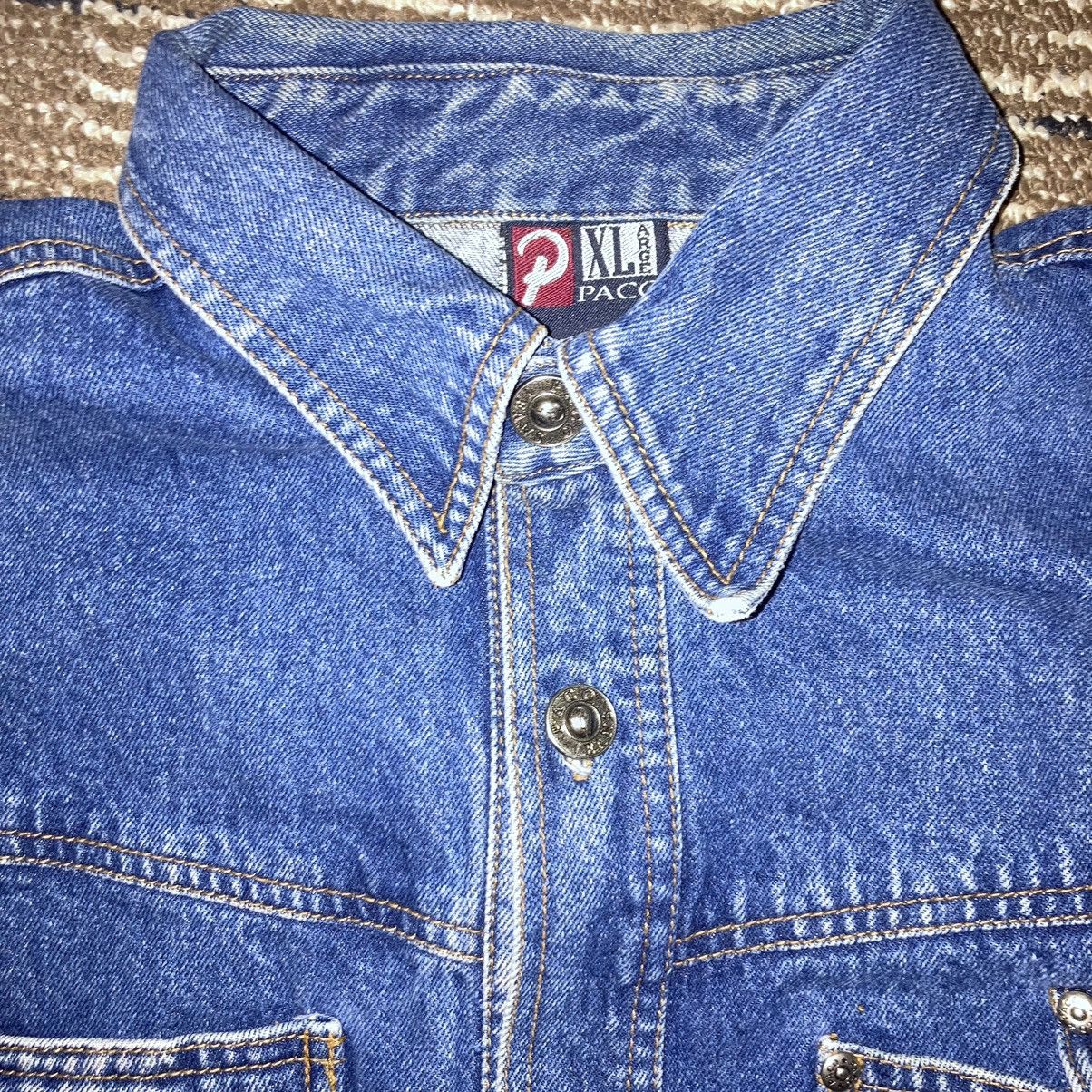 Vintage VTG 90s PACO JEANS Denim Jacket RARE Size US XL / EU 56 / 4 - 7 Thumbnail