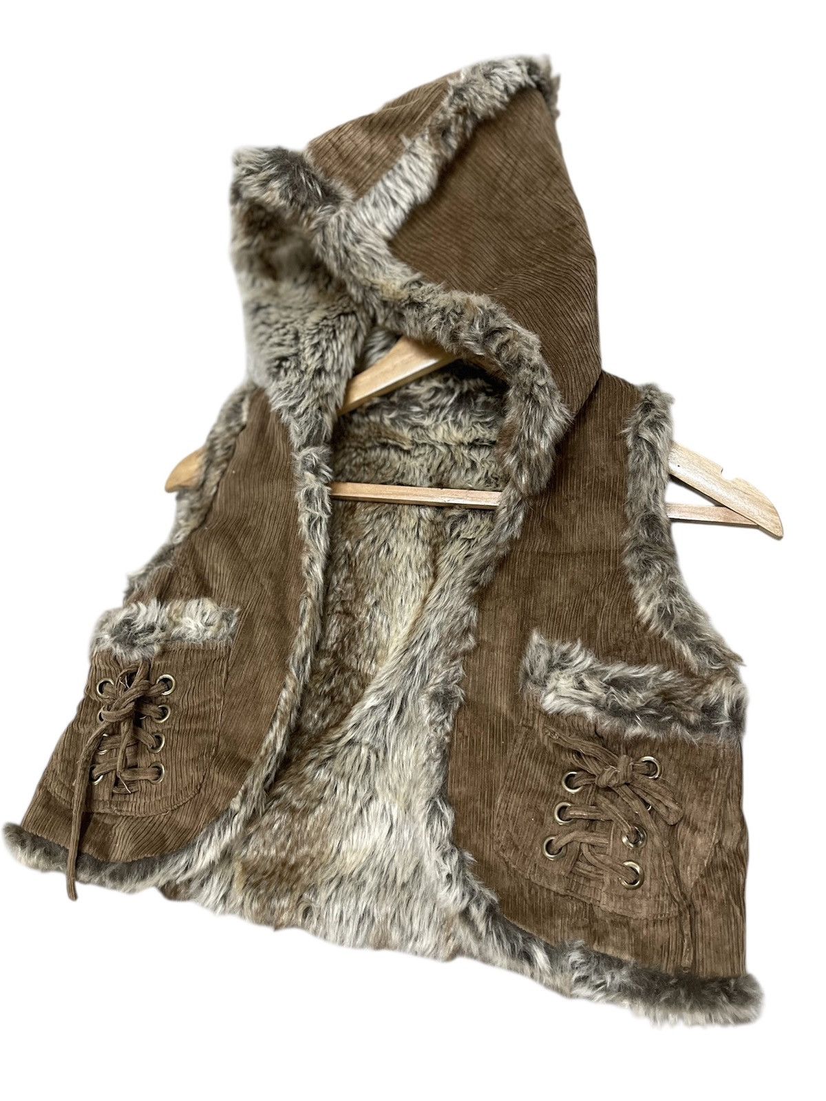 If Six Was Nine If Six Was Nine × L.G.B Ghost Of Harlem Faux Fur Vest Jacket Size S / US 4 / IT 40 - 10 Thumbnail