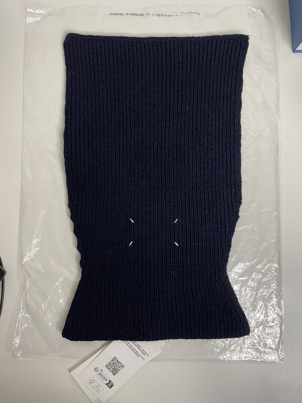 Maison Margiela Maison Margiela Navy Wool Knit Balaclava | Grailed