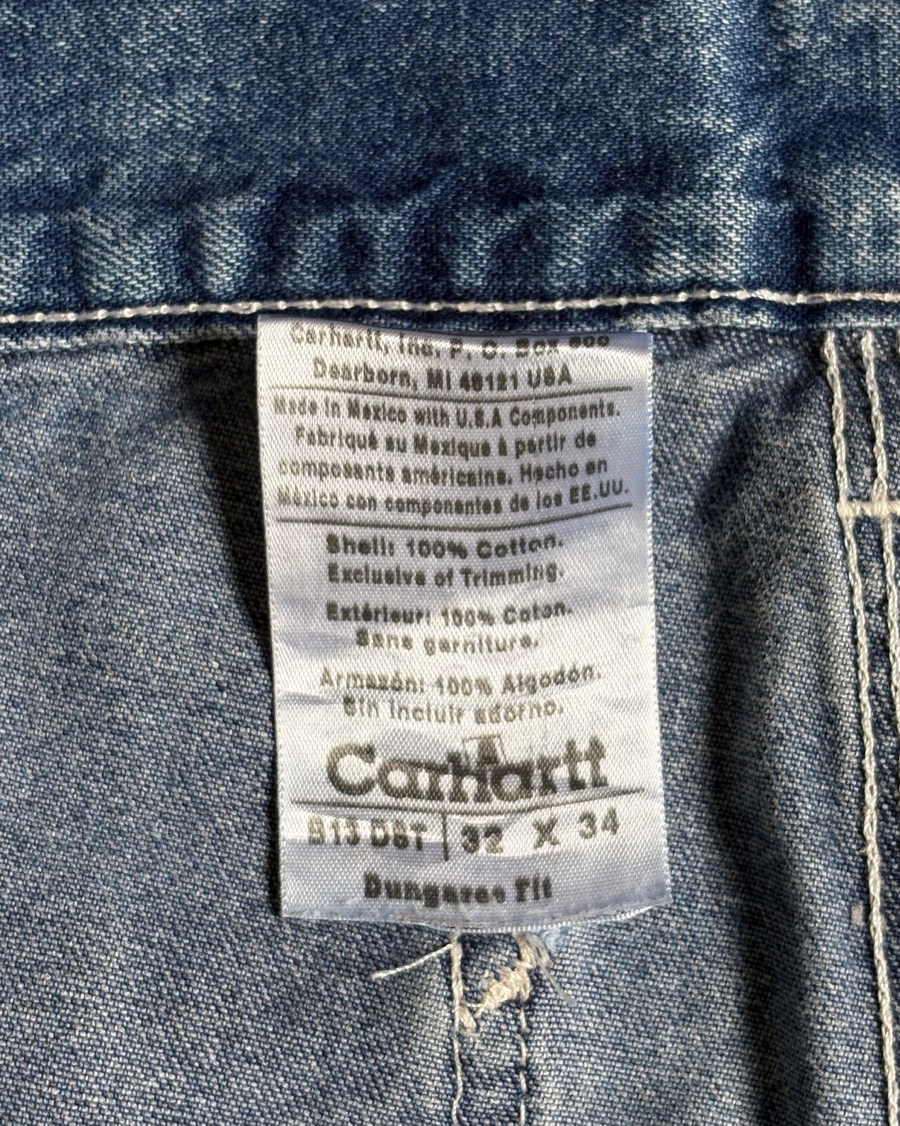 Carhartt Vintage Denim Blue Painters Carhartt Carpenter Pants Size US 32 / EU 48 - 8 Thumbnail