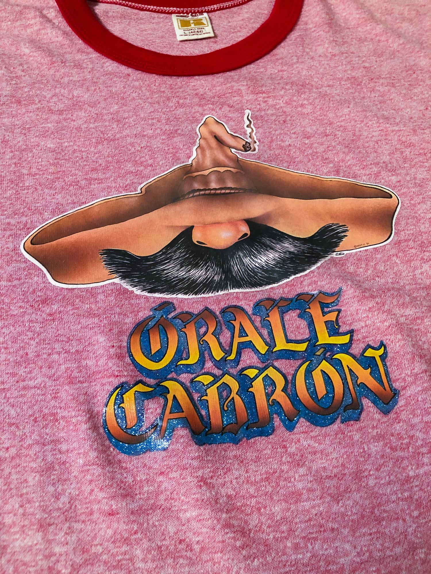 Russell Athletic × Vintage 1981 Single Stitch Faded Oracle Cabron Cigar Ringer T-Shirt Size US L / EU 52-54 / 3 - 3 Thumbnail