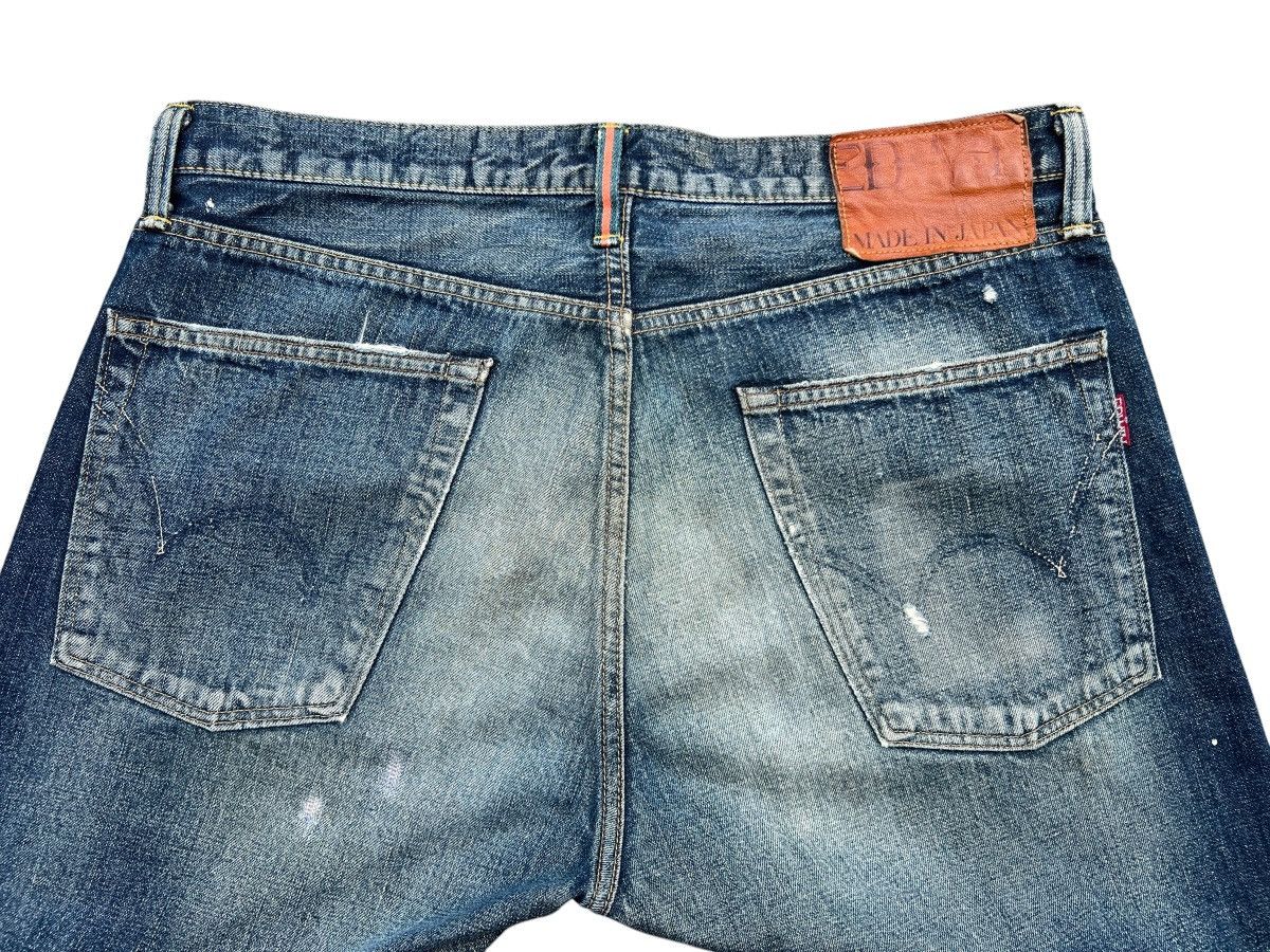 Edwin Vintage Edwin Selvedge Distressed Denim Jeans 36x34 Size US 36 / EU 52 - 8 Thumbnail