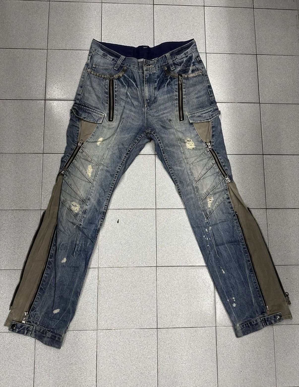 PPFM PPFM Reconstructed Hysteric Style Cargo Pants Sz34 Size US 34 / EU 50 - 2 Thumbnail