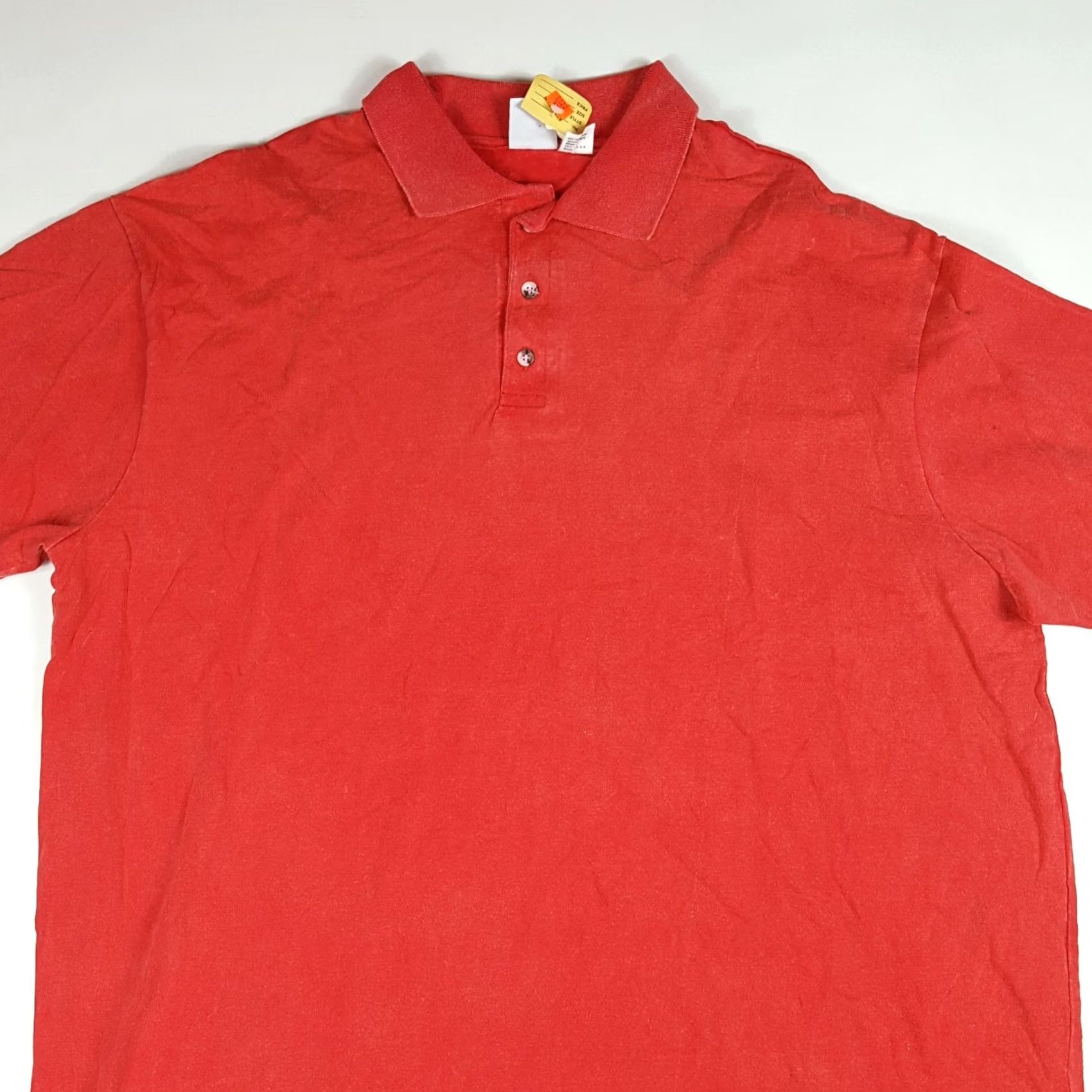 Vintage VINTAGE Whang Polo Shirt Cat: Polo Shirt Men 3XL Red 90s Grunge Surf Sports Cotton Short Sleeve Collared Shirt Size US XXL / EU 58 / 5 - 2 Thumbnail