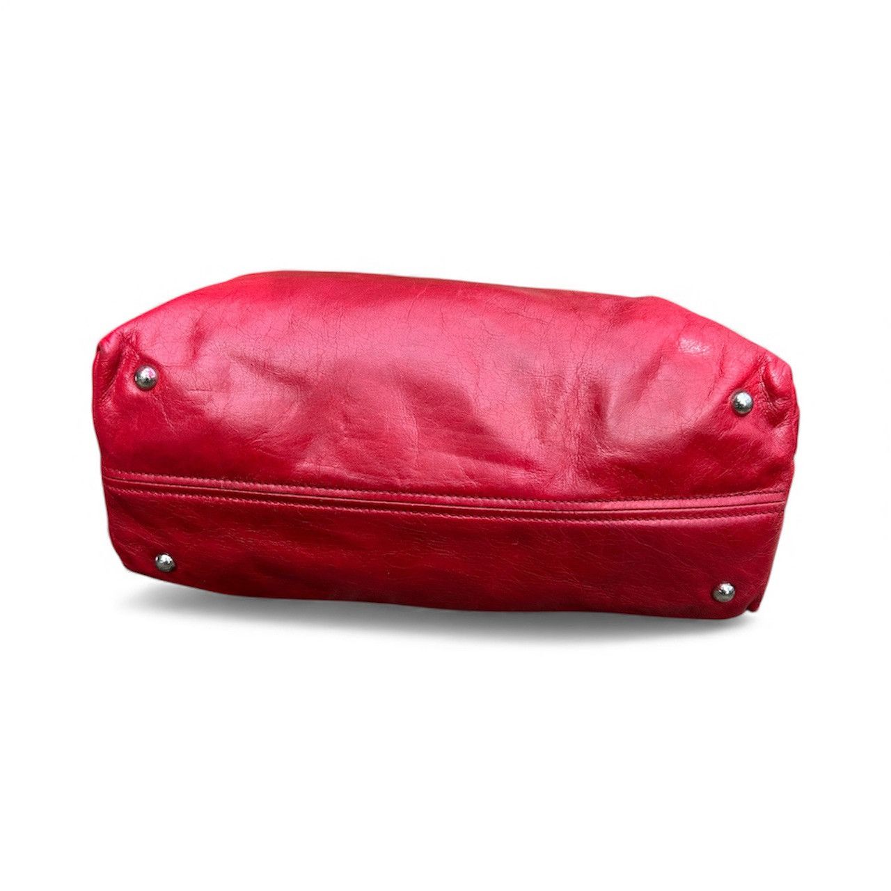 Miu Miu Miu Miu Leather Handbag Red Size ONE SIZE - 4 Thumbnail