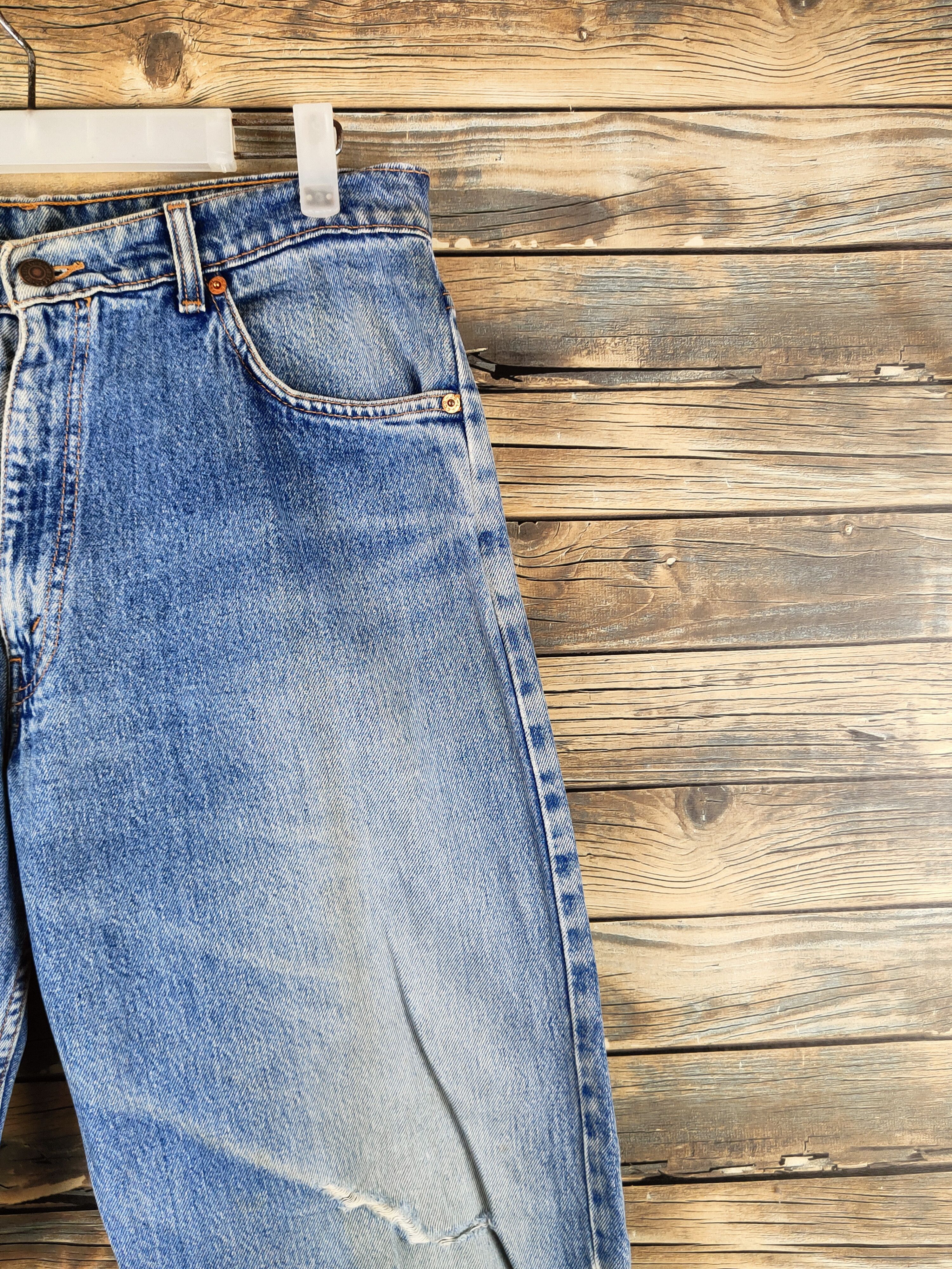 Levi's 613 Levi's orange tab Distressed Ripped Jeans #S2831 Size US 32 / EU 48 - 5 Thumbnail