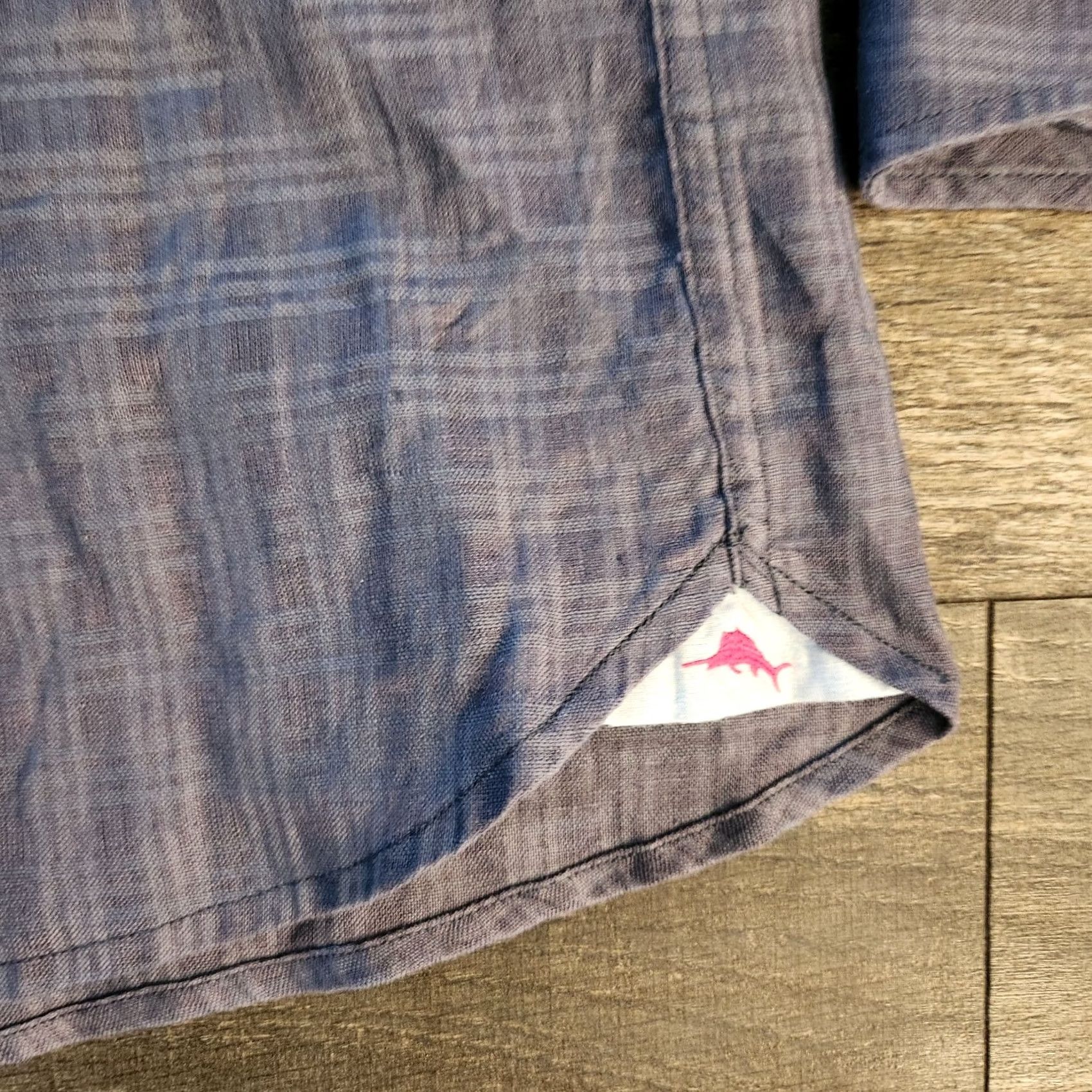 Tommy Bahama VINTAGE Tommy Bahama Shirt Mens XL Blue Plaid Stretch Linen Blend Button Beach NEW Size US XL / EU 56 / 4 - 4 Thumbnail
