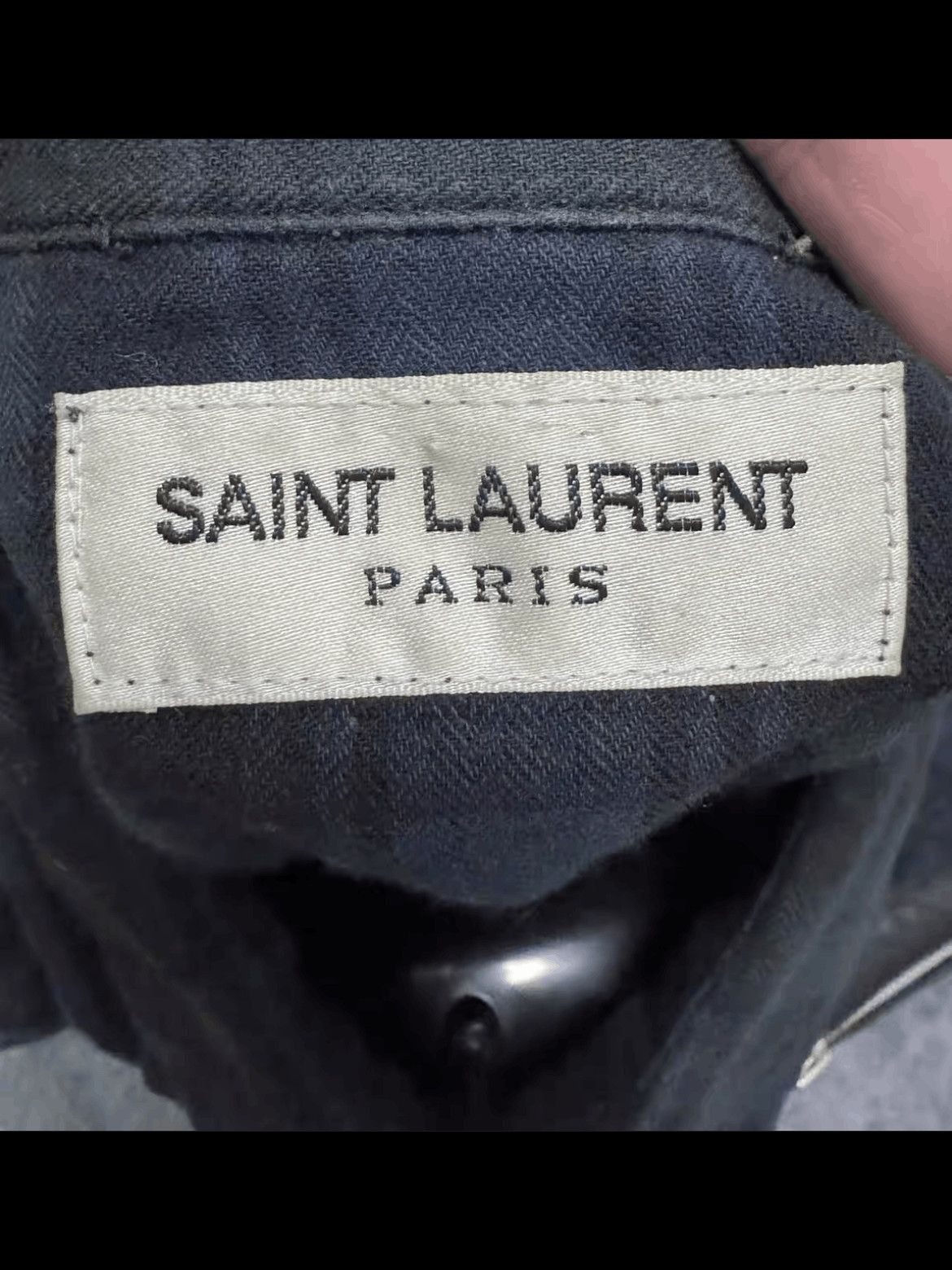 Saint Laurent Paris Saint Laurent Paris by Hedi 16SS Distressed Shirt-2508 Size US S / EU 44-46 / 1 - 6 Thumbnail