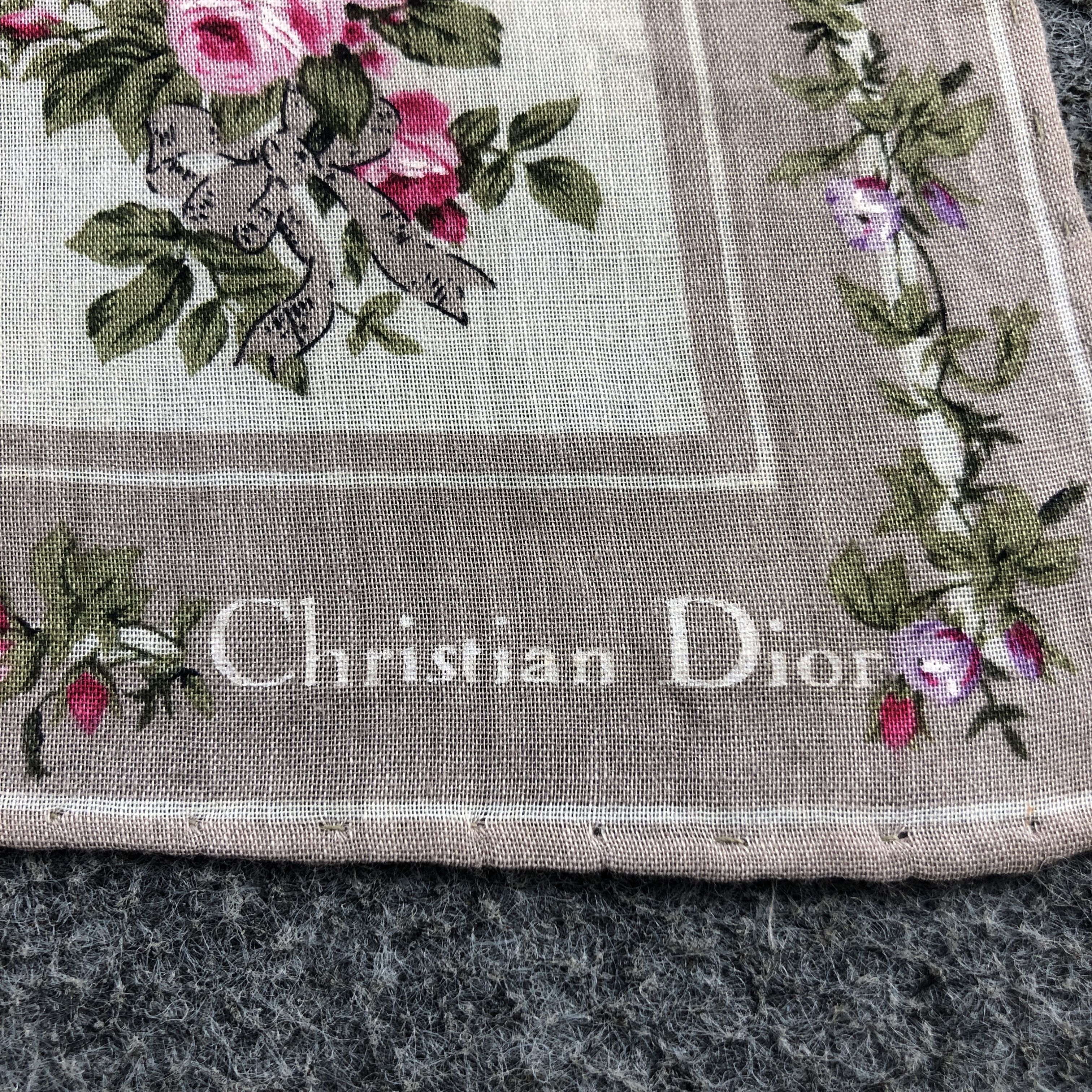 Christian Dior Monsieur Christian Dior Handkerchief Neckerchief Bandana H2773 Size ONE SIZE - 4 Thumbnail