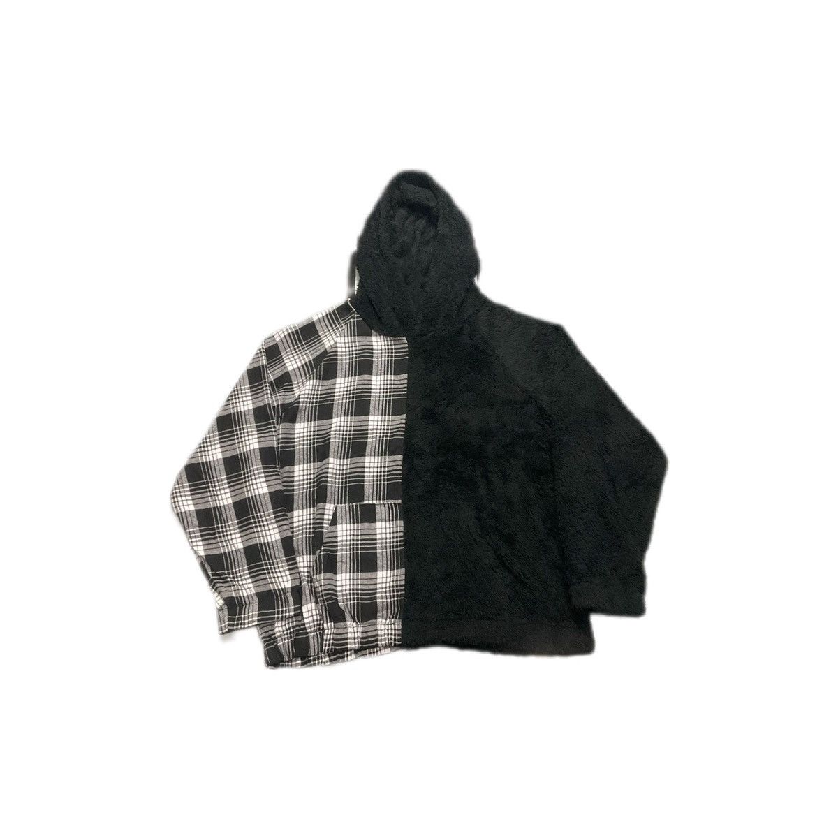 Hysteric Glamour × If Six Was Nine × Le Grande Bleu (L.G.B.) 🔥 Japanese Split Hoodie Flannel Faux Fur Lgb Style Size US XL / EU 56 / 4 - 1 Thumbnail