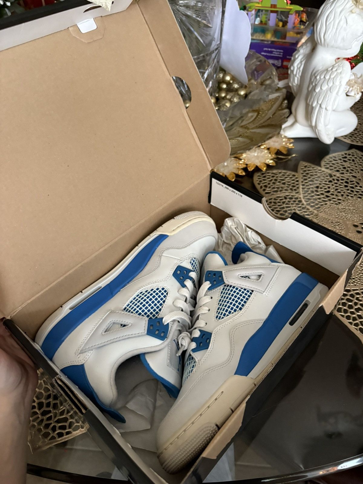 Jordan Brand Jordan 4 Military Blue’s 2012 with Box Size US 5 / EU 37 - 8 Thumbnail
