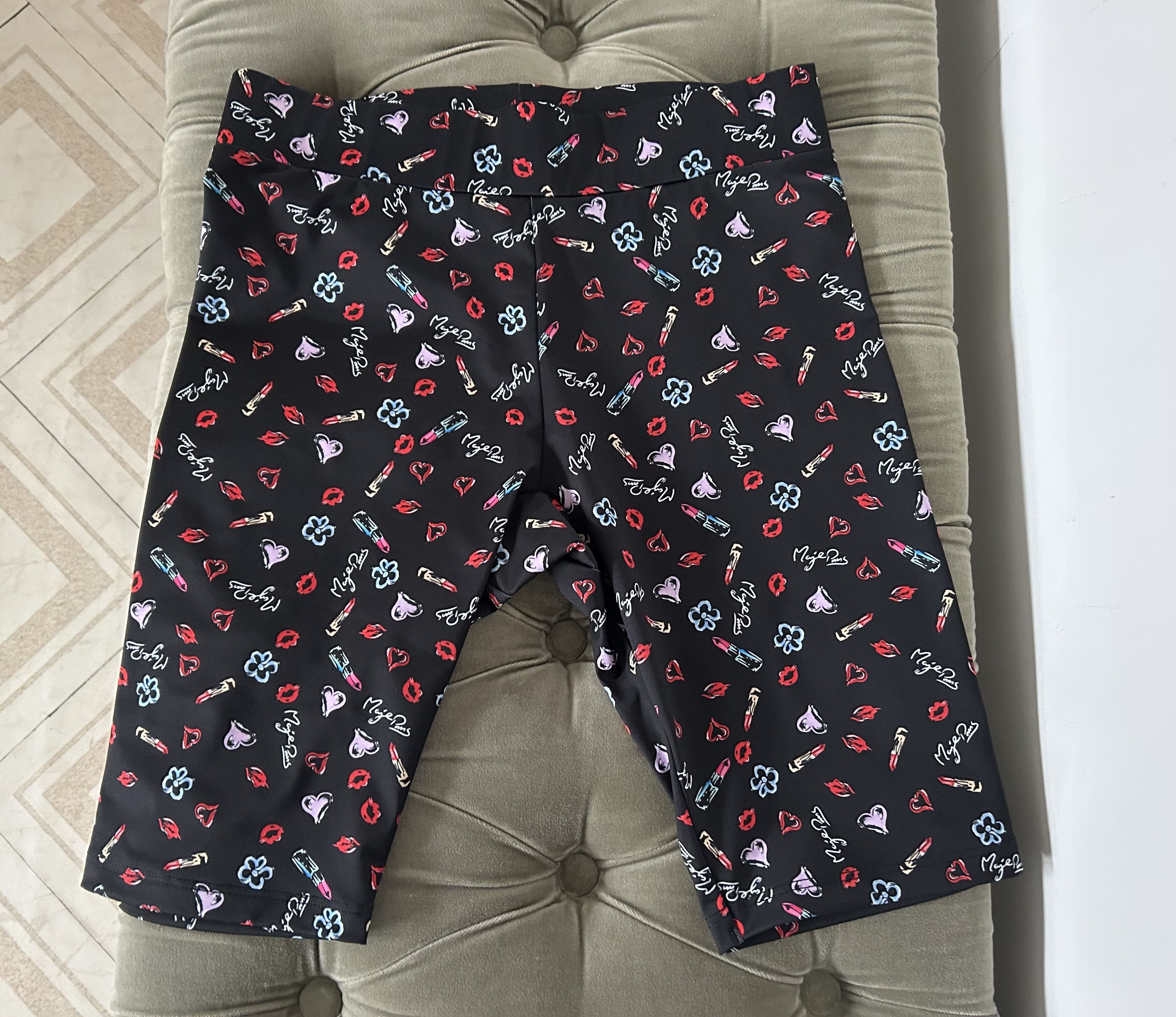 Maje Maje Bike Shorts NWT Stretch Black Multicolor Size 27" / US 4 / IT 40 - 1 Thumbnail