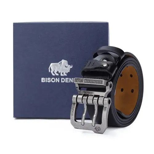 Designer 130cm Bison Denim Belt Size ONE SIZE - 4 Thumbnail