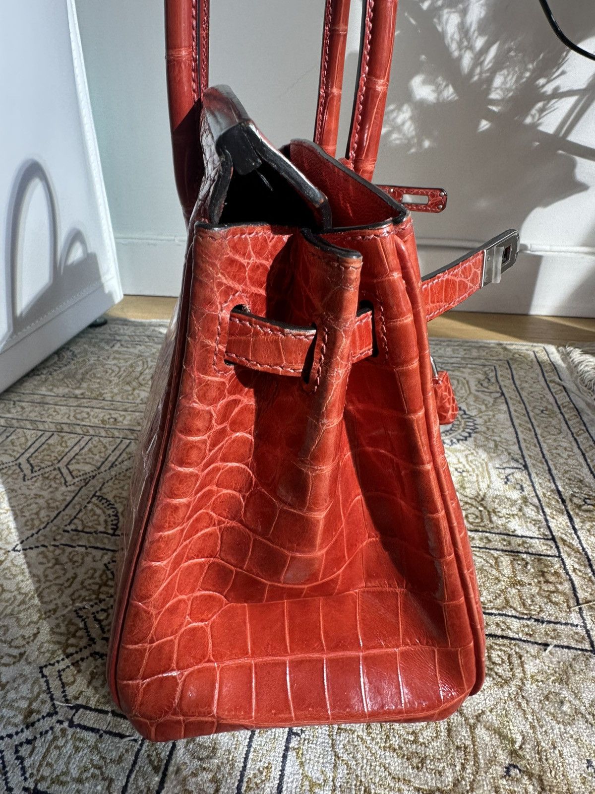 Hermes Hermès Crocodile Birkin 25 Palladium Hardware, 2015 Size ONE SIZE - 4 Thumbnail