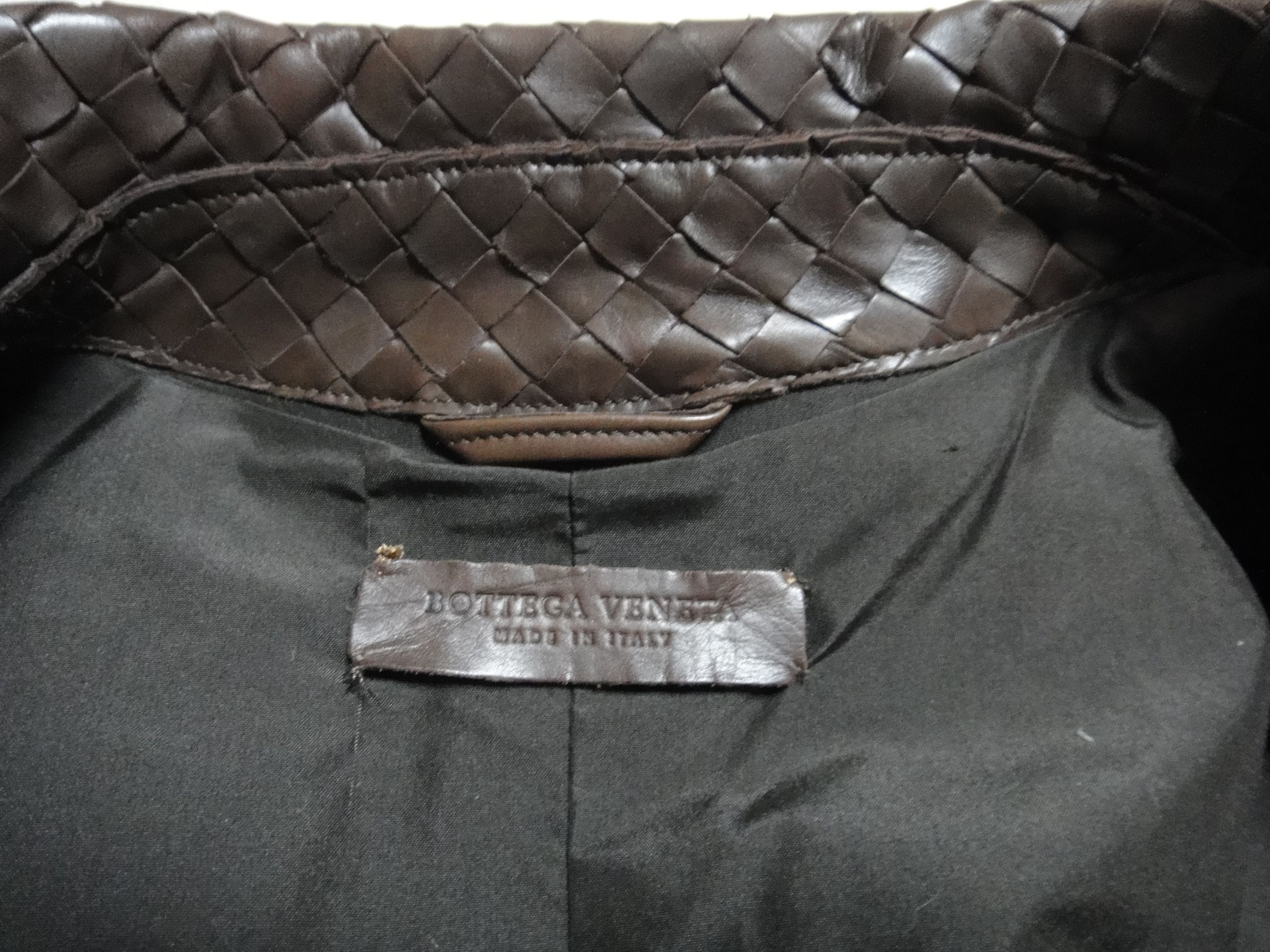 Bottega Veneta Bottega Veneta Intrecciato Leather Long Coat Unisex Size XS / US 0-2 / IT 36-38 - 5 Thumbnail