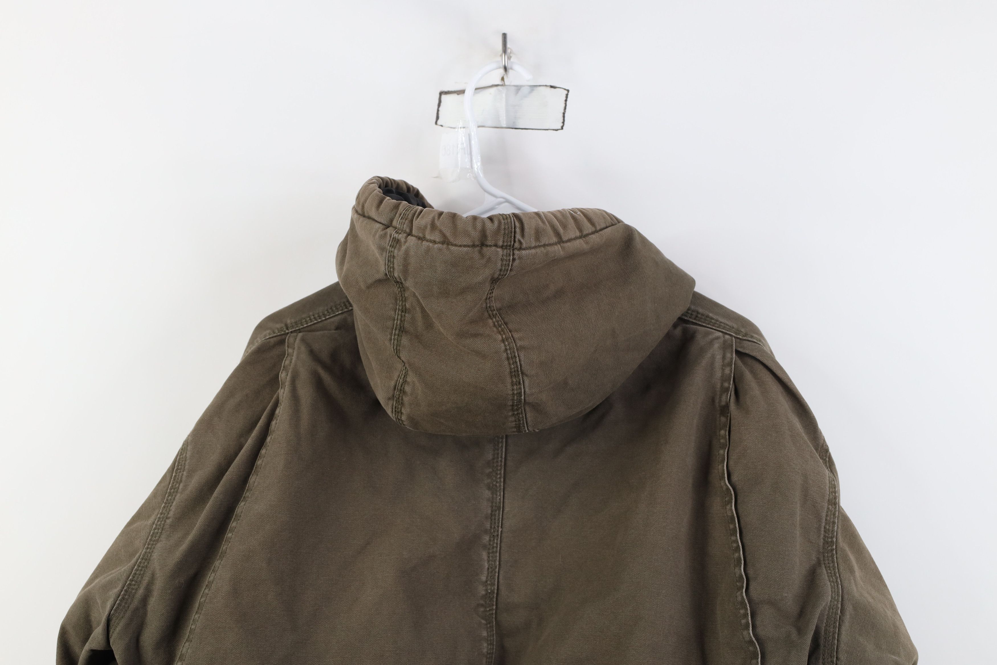 Vintage Vintage Y2K Streetwear Quilted Canvas Hooded Jacket Green Size US M / EU 48-50 / 2 - 16 Thumbnail