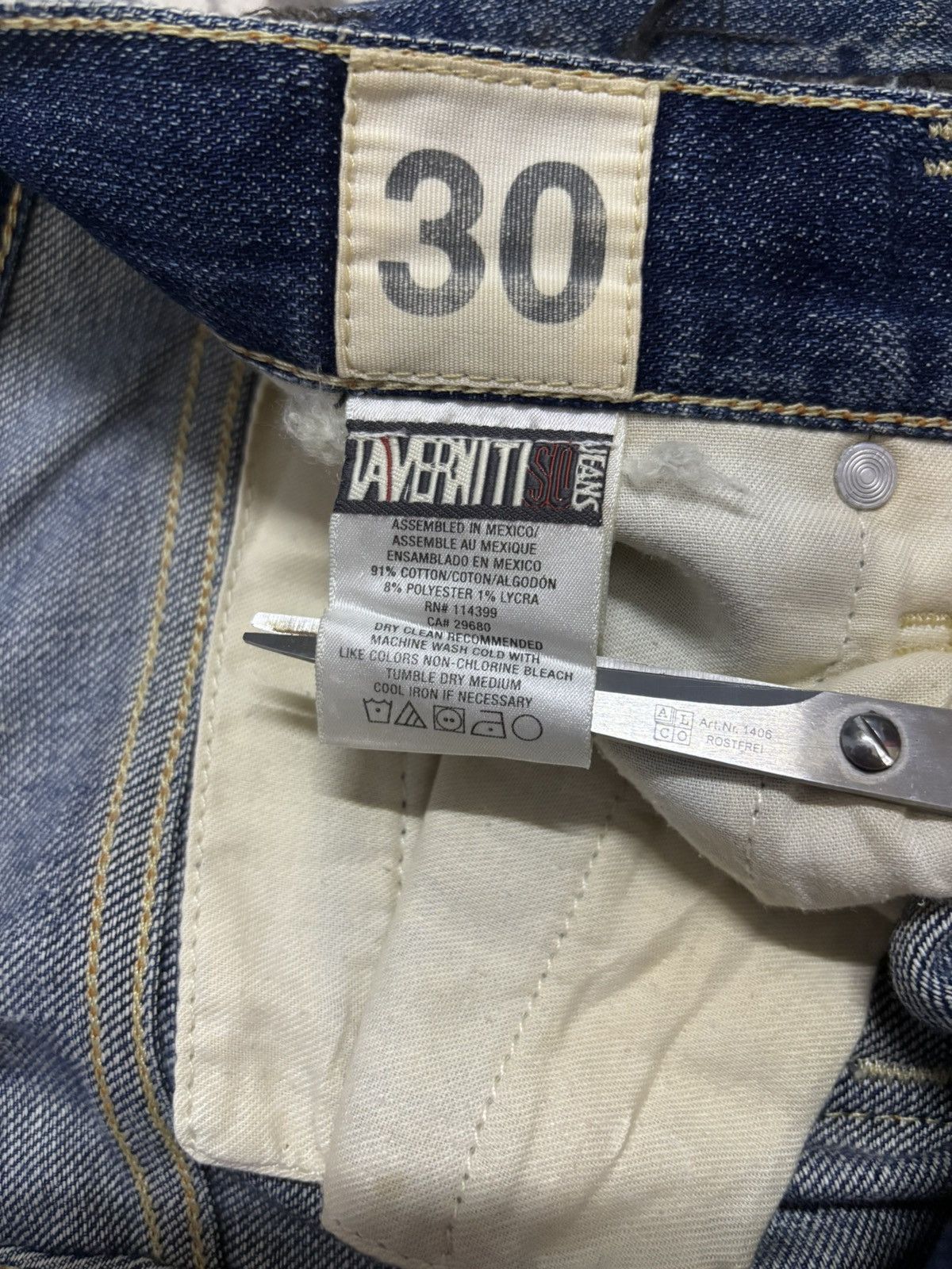 Ben Taverniti Unravel Project Taverniti So by Jimmy Taverniti Distressed Grunge Jeans Size US 31 - 20 Thumbnail