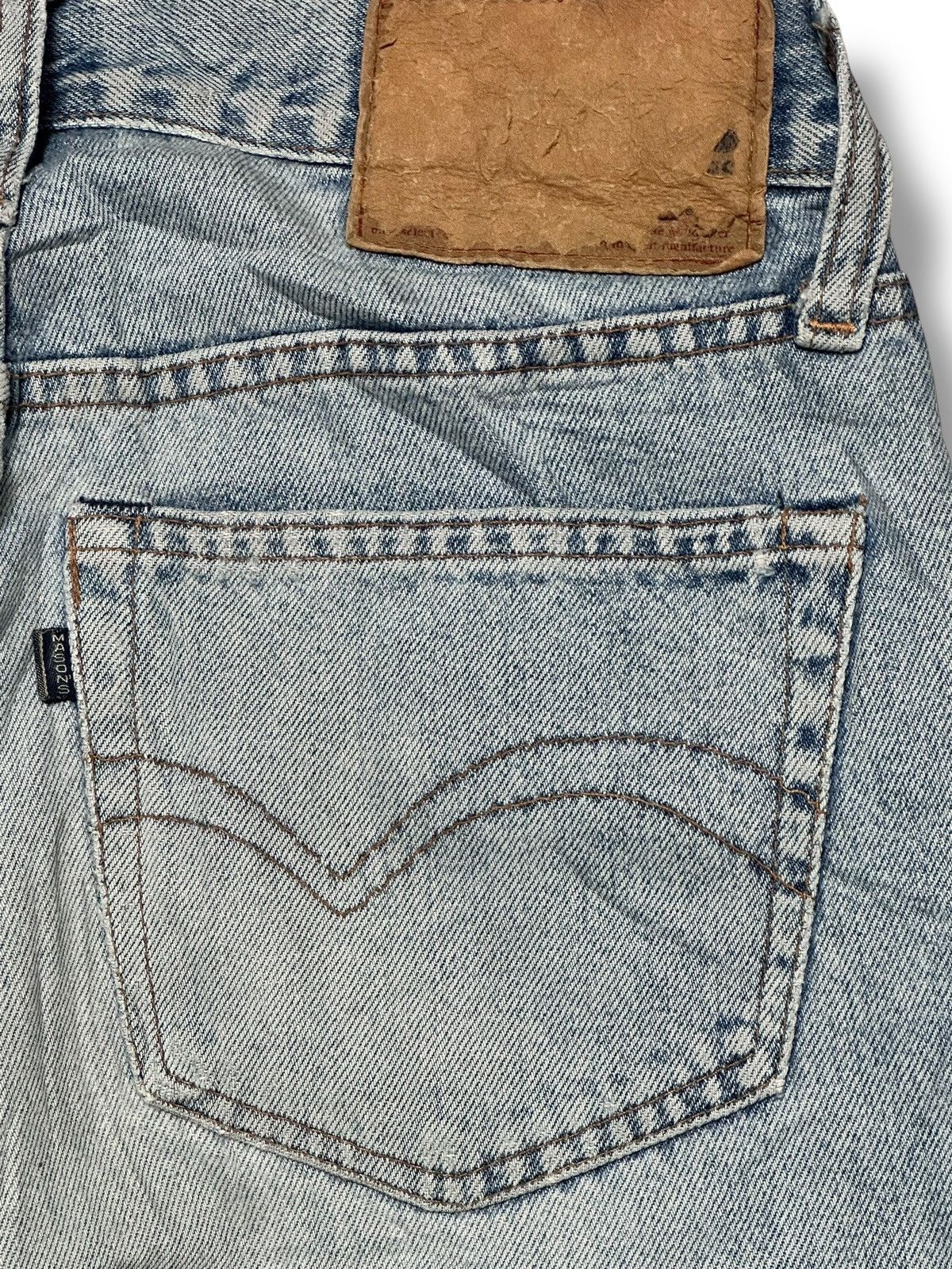 Mason's Vintage MASON’S “Silverstone” Straight Jean With Faded Wash Size US 29 - 8 Thumbnail