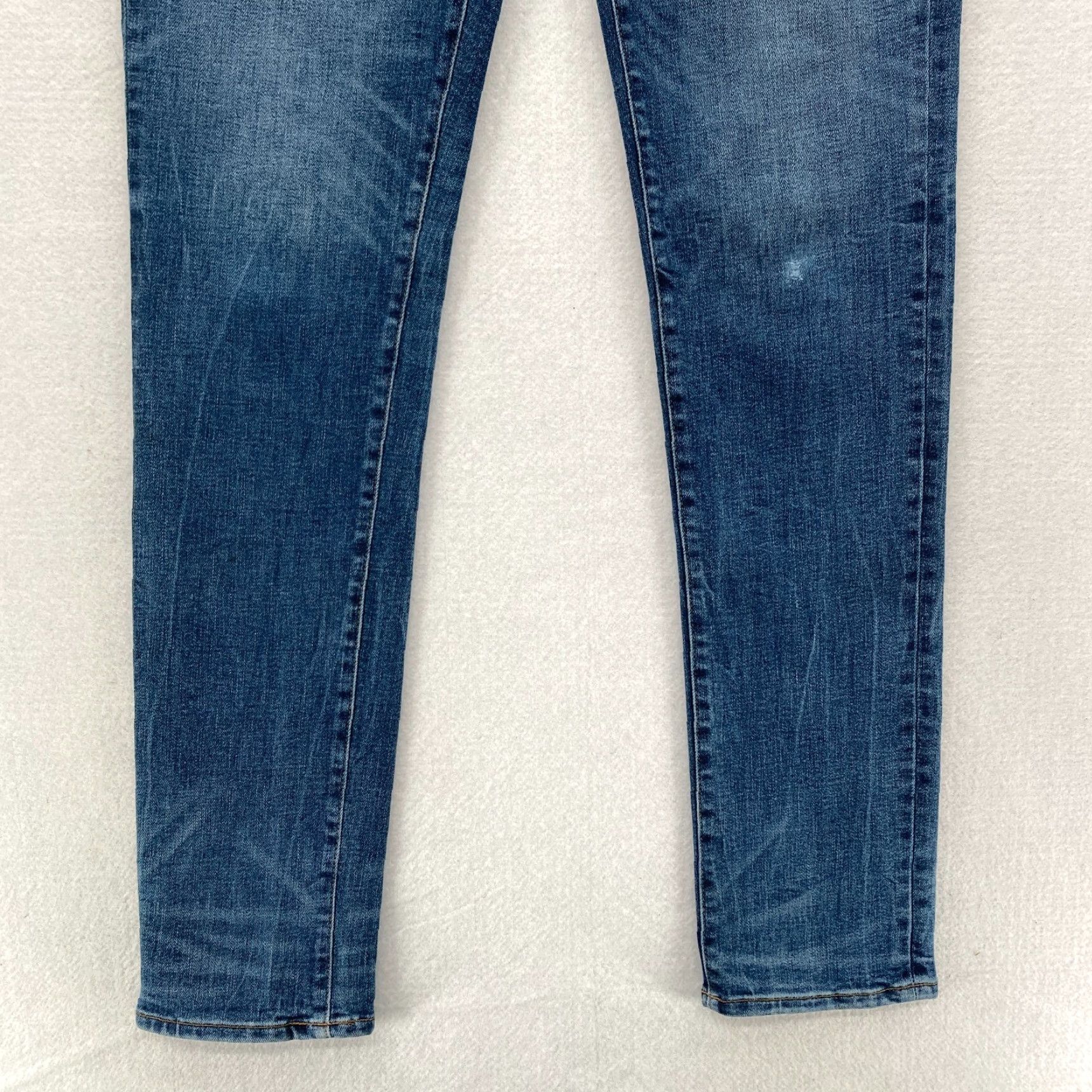 American Eagle Outfitters American Eagle Outfitters Jeans Mens 28x32 Skinny Medium Blue Stretch Denim Pant Distressed Size US 28 / EU 44 - 3 Thumbnail
