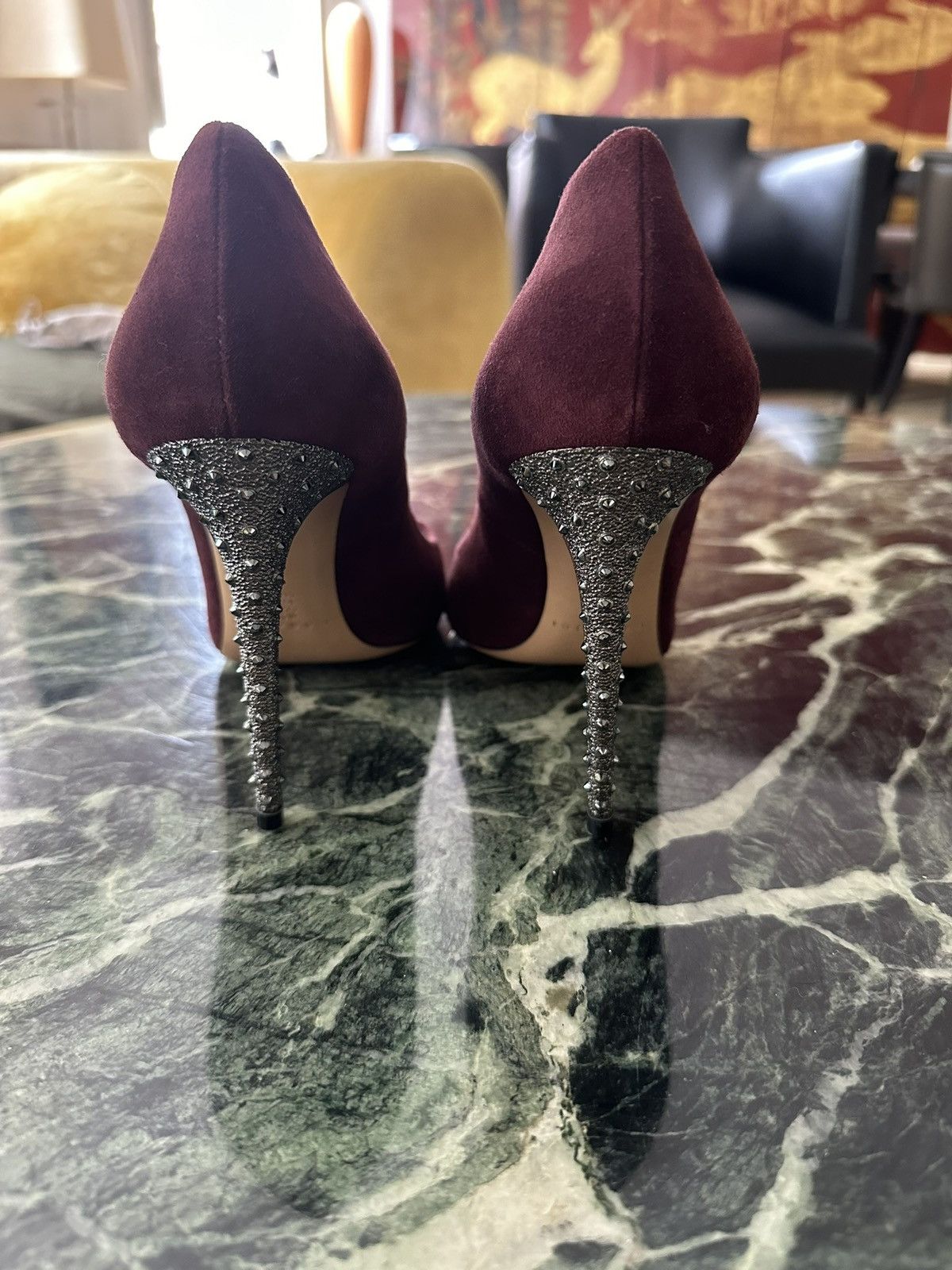 Casadei Suede Heels Size US 8 / IT 38 - 3 Thumbnail