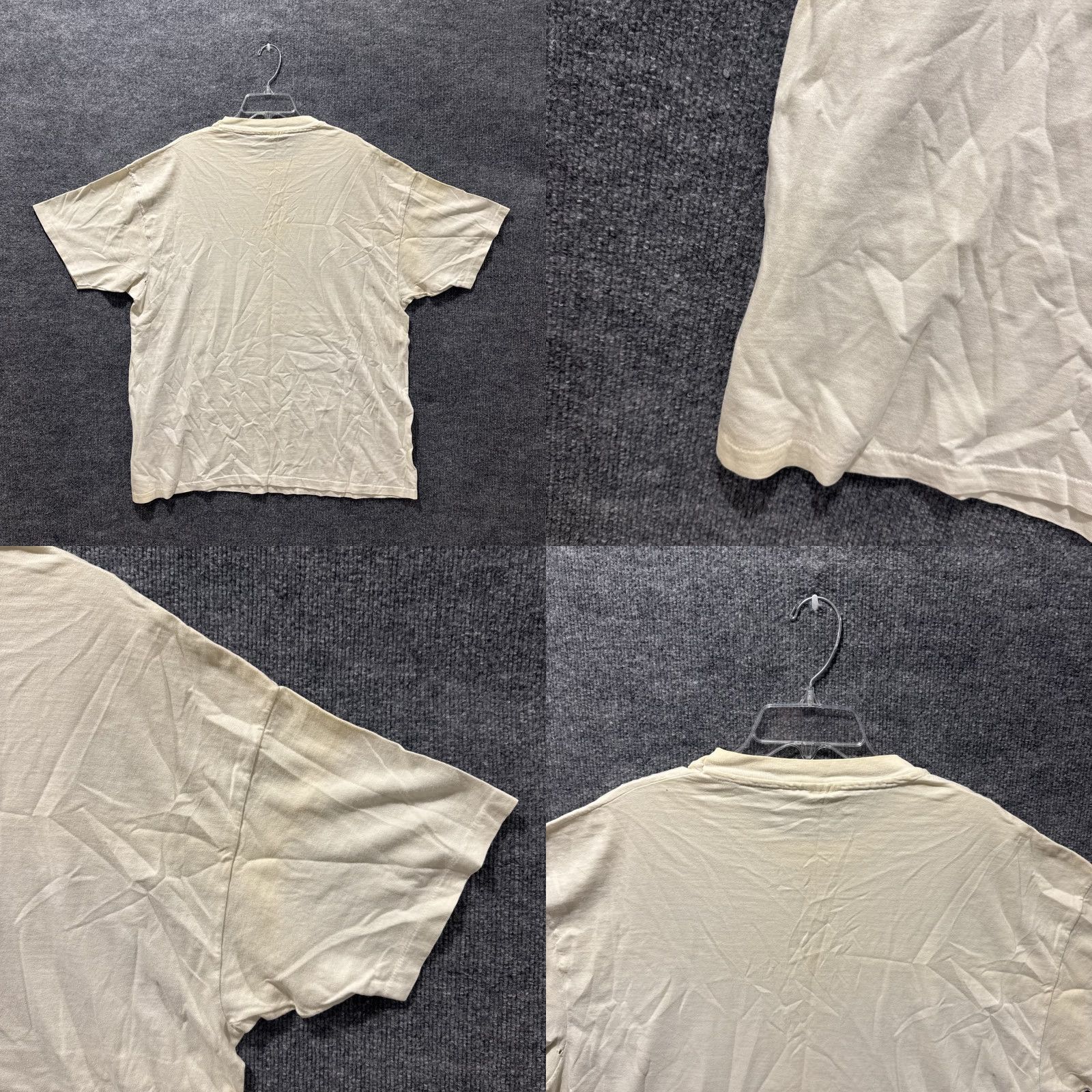 Hanes VINTAGE 90s Hanes T-Shirt Heart Short Sleeve Yellow 2XL Mens Size Regular HTF Size US XXL / EU 58 / 5 - 9 Thumbnail