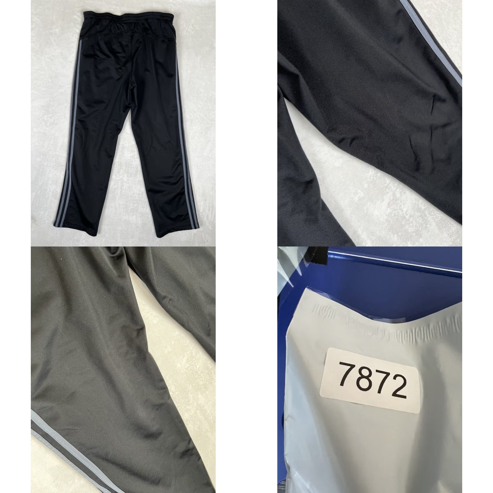 Adidas Adidas Sweatpants Mens Medium Black Elastic Waist Athletic Warm Up 3 Stripes Pants Mens Black Athletic Sweatpants Size US 31 - 8 Thumbnail