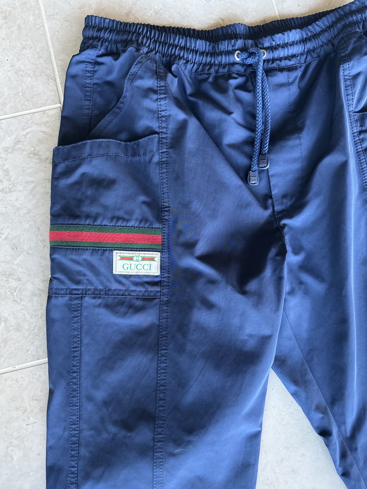 Gucci Gucci Waterproof Nylon Web Track Pants NWT Size US 32 / EU 48 - 2 Thumbnail