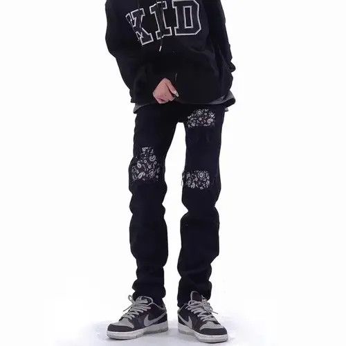 Japanese Brand × Jean Mens Skinny Jeans Street, Black Hole Slim Fit Size US 32 / EU 48 - 1 Thumbnail