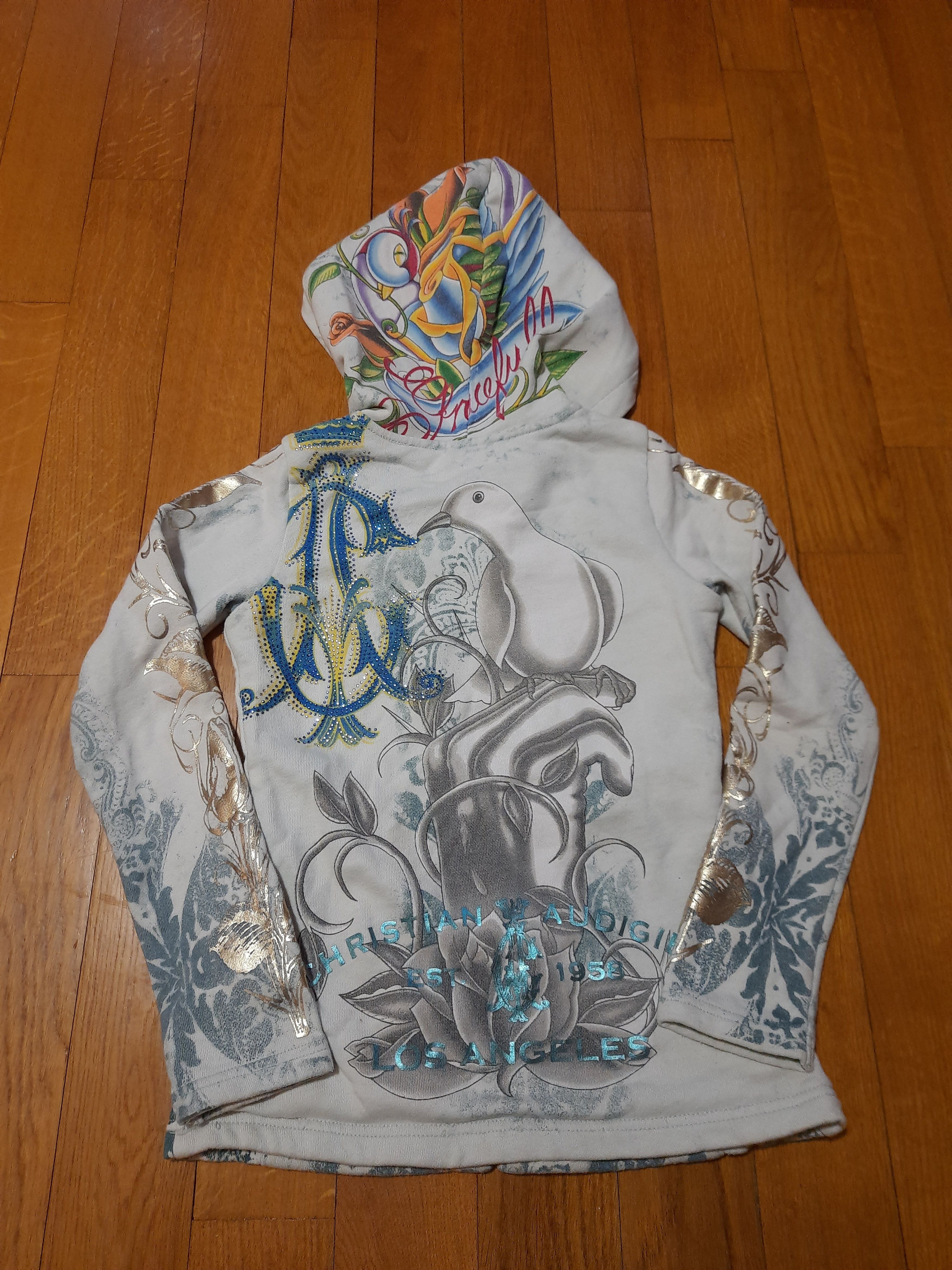 Christian Audigier Christian Audigier Hoodie Ed Hardy Y2k Size XS / US 0-2 / IT 36-38 - 2 Thumbnail