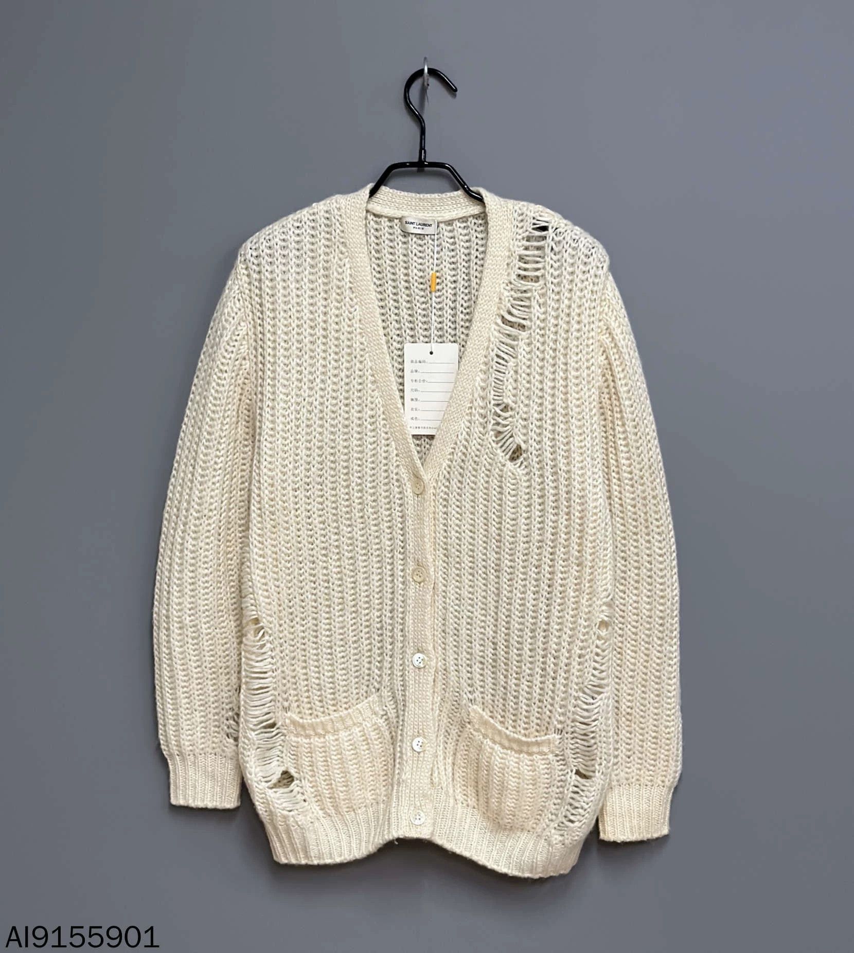 Saint Laurent Paris Saint Laurent Paris Knitted sweater cardigan Size US XS / EU 42 / 0 - 1 Thumbnail