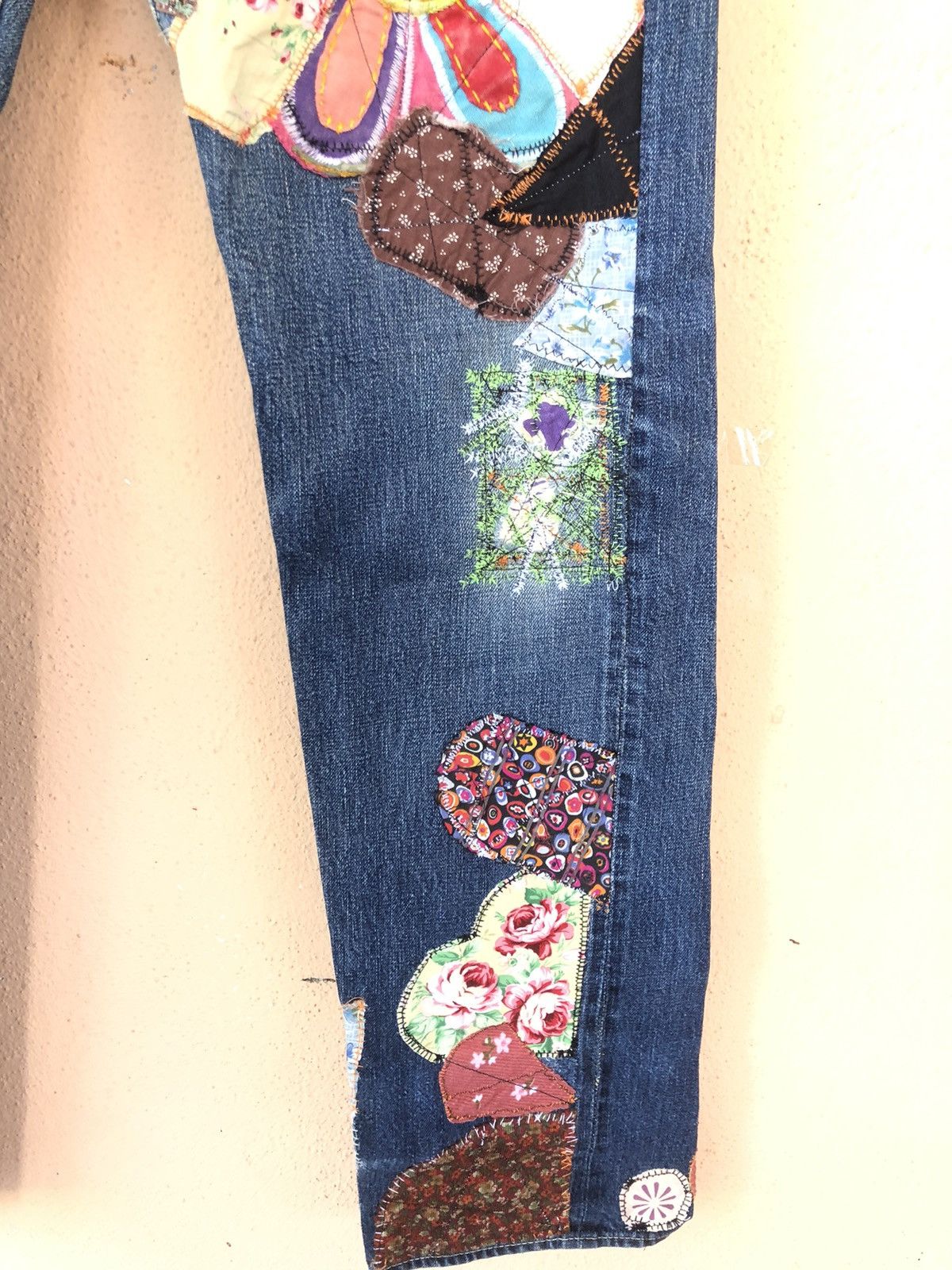 Japanese Brand × Kapital × Vintage Vintage KAPITAL Distressed Patchwork Custom Madez Size US 32 / EU 48 - 8 Thumbnail