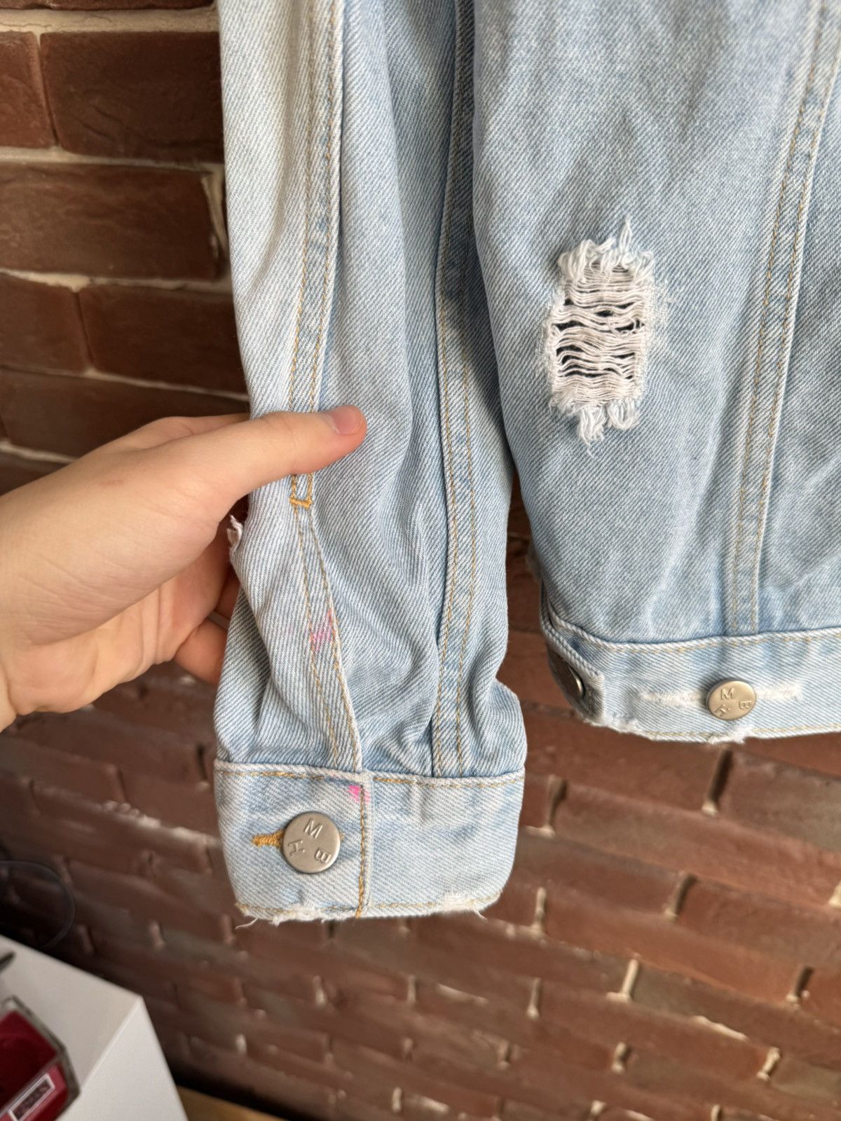 Misbhv Misbhv Denim Jacket Where Is My Mind Distressed Small Size US S / EU 44-46 / 1 - 17 Thumbnail