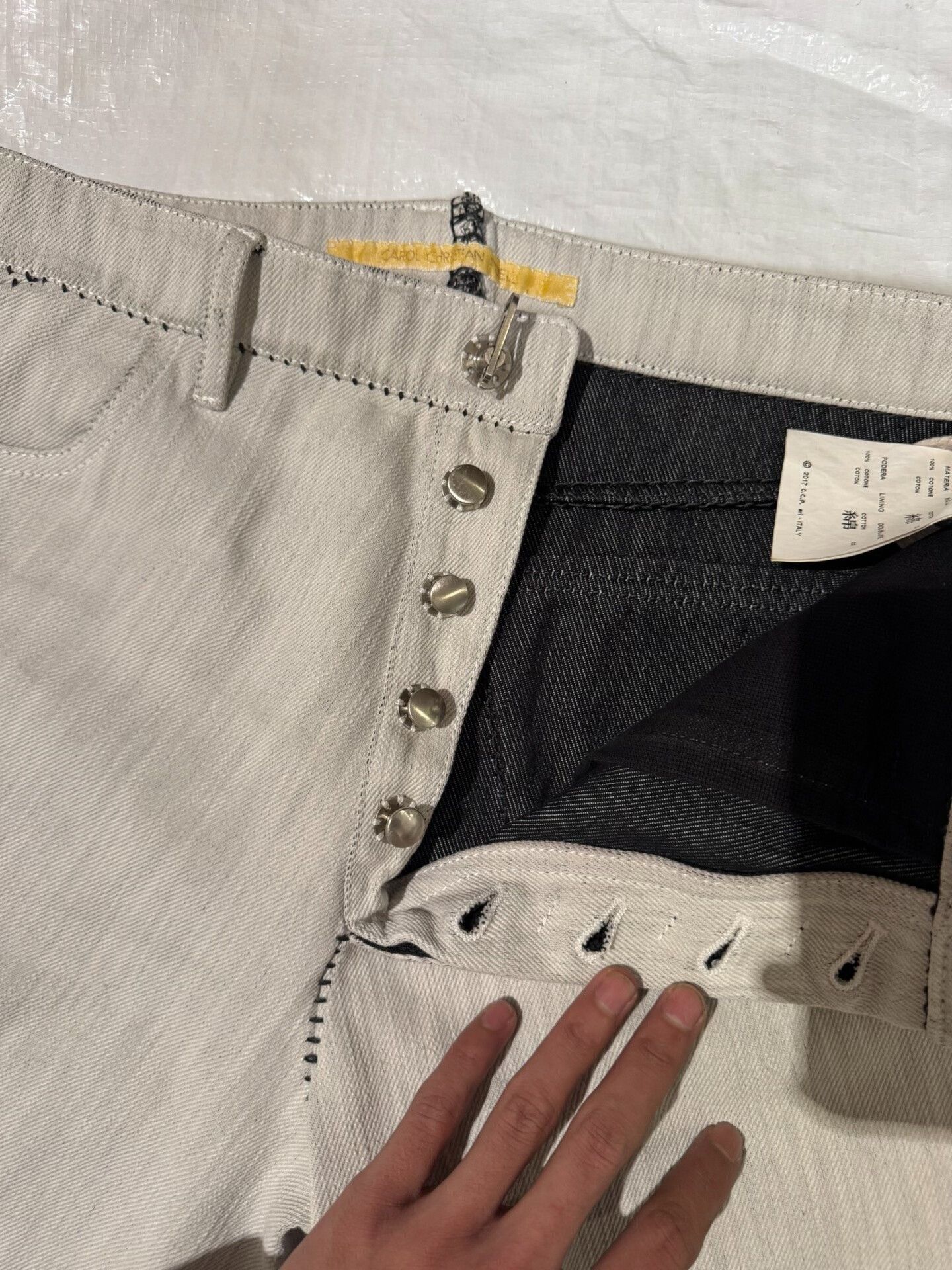 Carol Christian Poell Carol Christian Poell Overlock Spiral Jeans