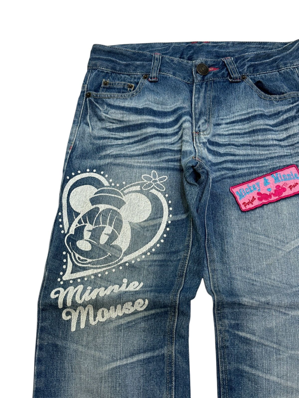 Disney DISNEY CHARACTER MINNIE MOUSE PRINTED LOW RISE DENIM Size 28" / US 6 / IT 42 - 4 Thumbnail