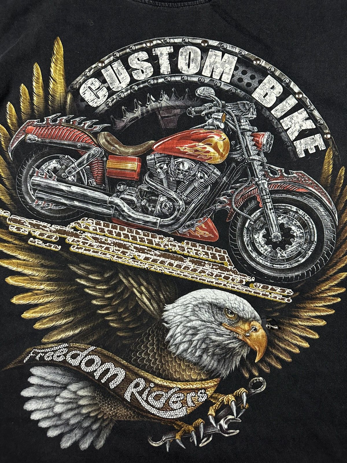 Band Tees T-shirt Custom Eagle Biker Tee Vintage Rock Empire Size US M / EU 48-50 / 2 - 2 Thumbnail