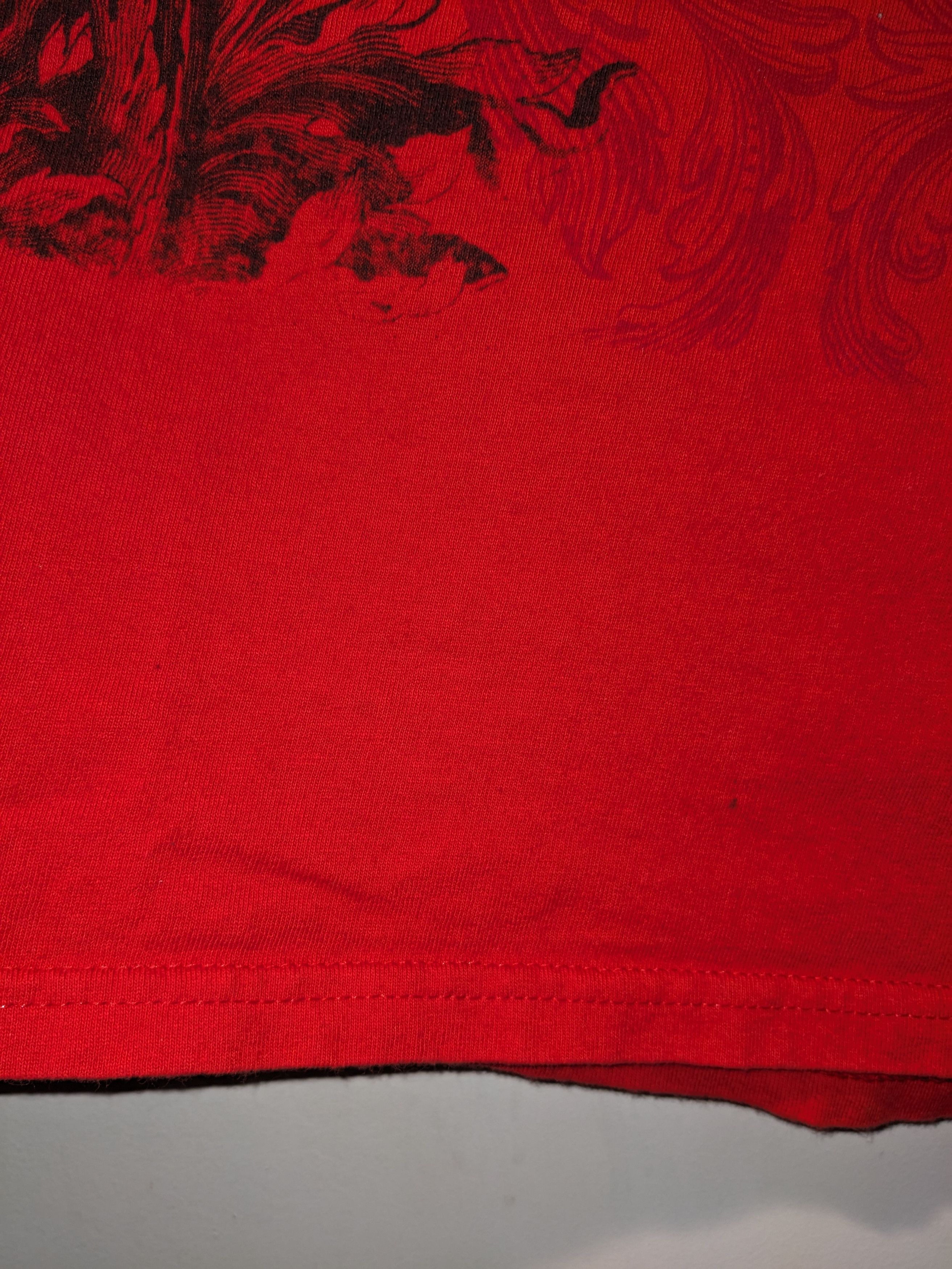 Affliction × Vintage Vintage Y2K Miami Ink Skull Affliction Red XX-Large T-Shirt Size US XXL / EU 58 / 5 - 5 Thumbnail