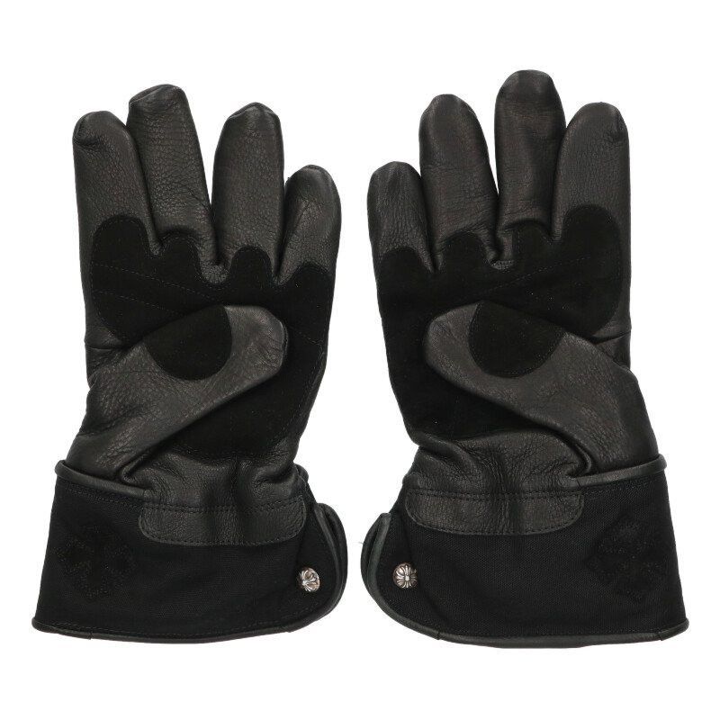 Chrome Hearts Chrome Hearts GLOBE Leather Gloves Cross Patch Size ONE SIZE - 2 Thumbnail