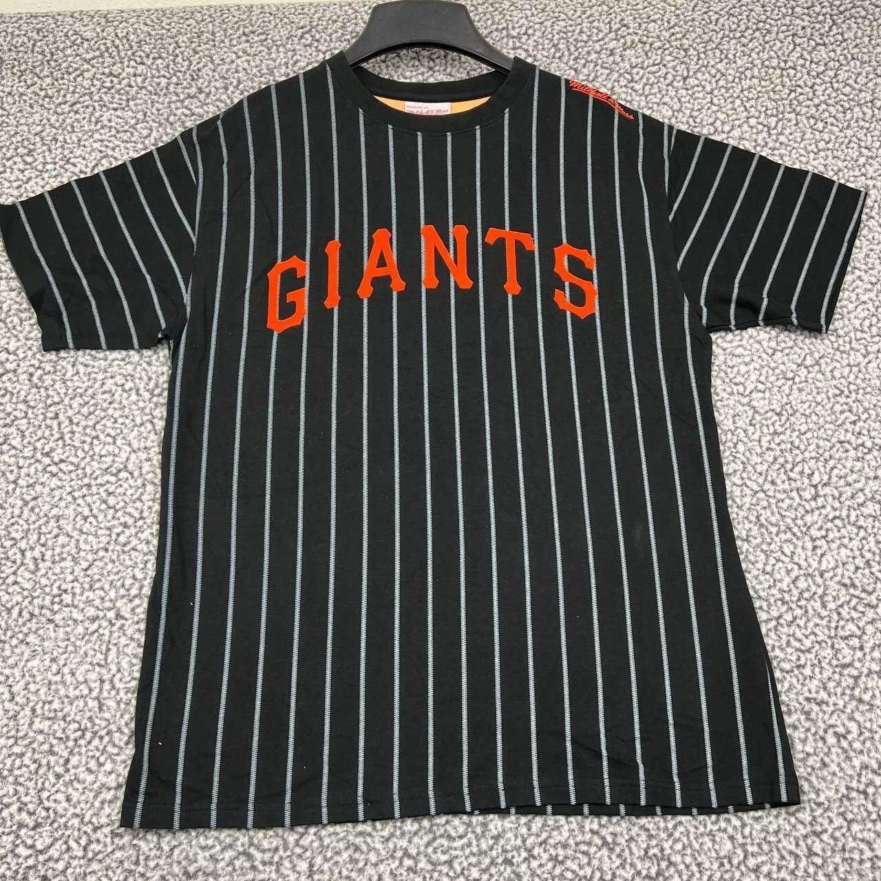 Mitchell & Ness San Francisco Giants Shirt Men L Pinstripes Crew Neck Cotton Size US L / EU 52-54 / 3 - 1 Thumbnail