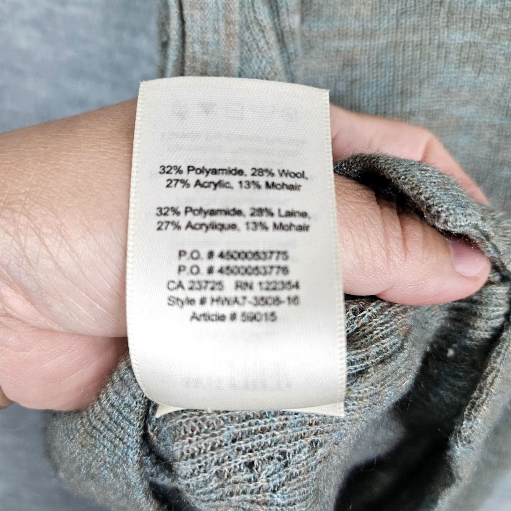 Vintage Wilfred Free Women's Tank Top Knit Sleeveless Gray&Green Size S Casual Everyday Size S / US 4 / IT 40 - 4 Thumbnail